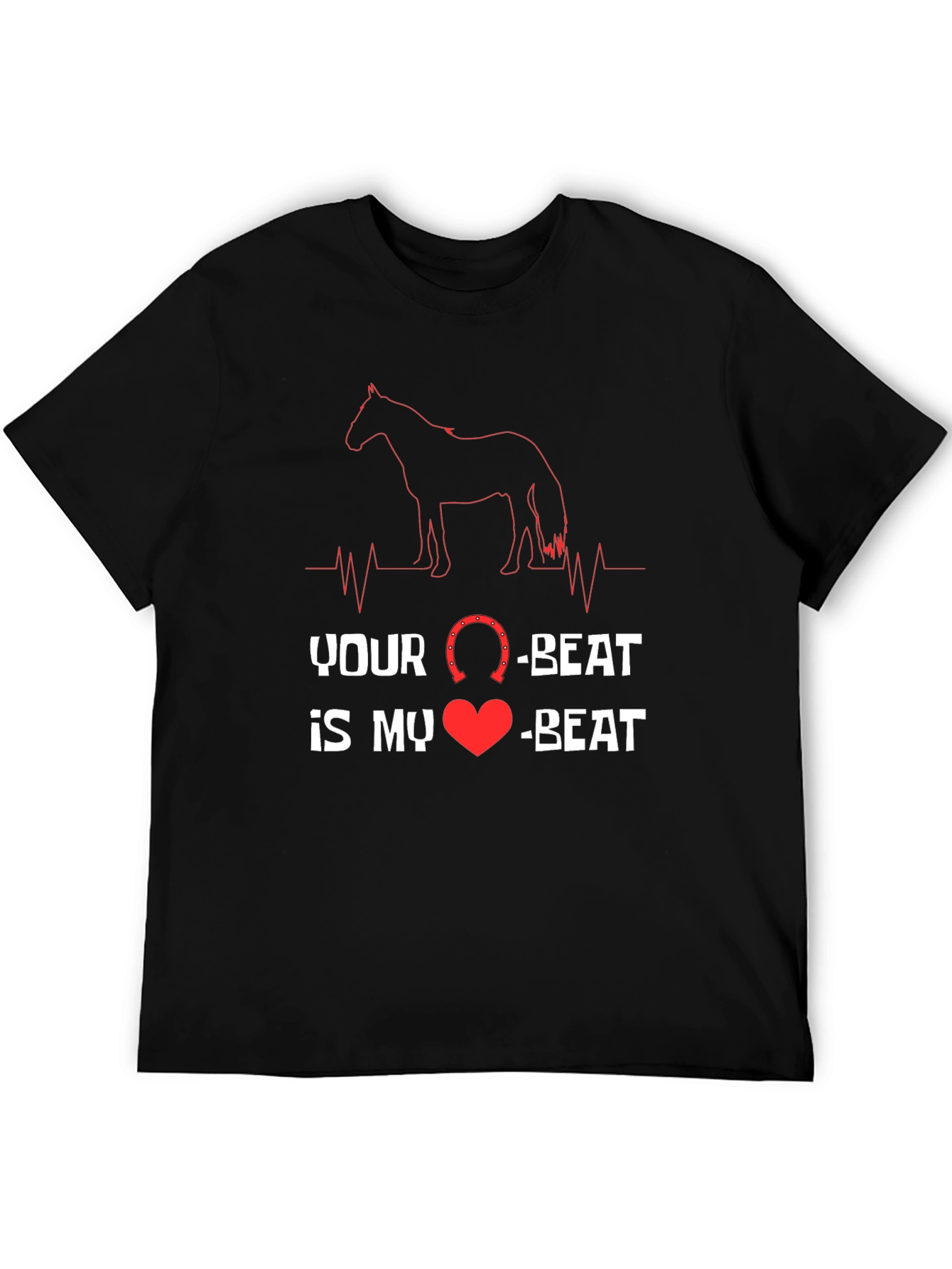 Horse Lover Graphic Tee - Your Beat Is My Beat