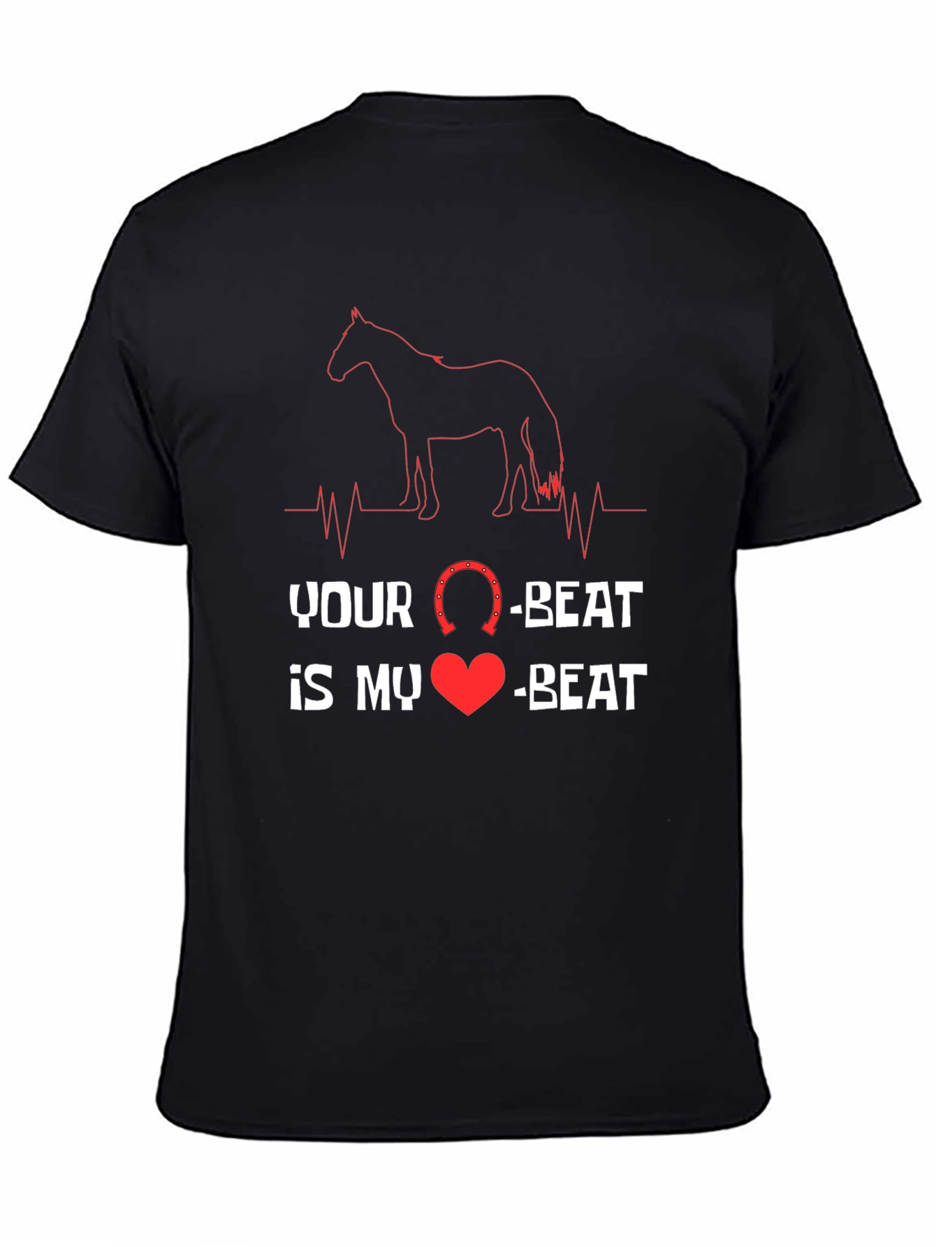 Horse Lover Graphic Tee - Your Beat Is My Beat