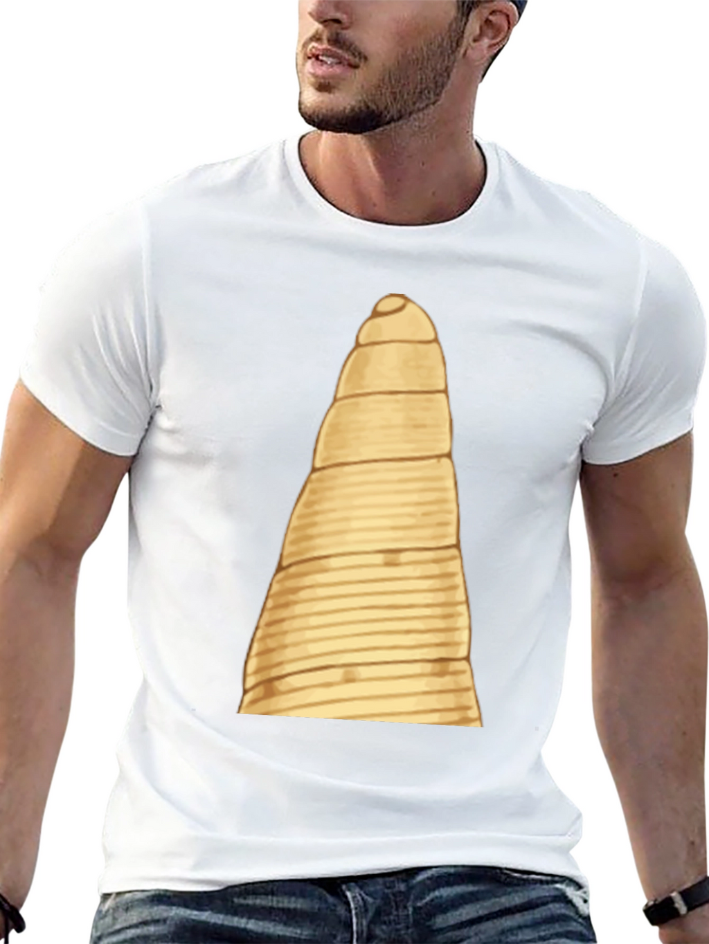 Spiral Straw Tee - Unique Novelty Design