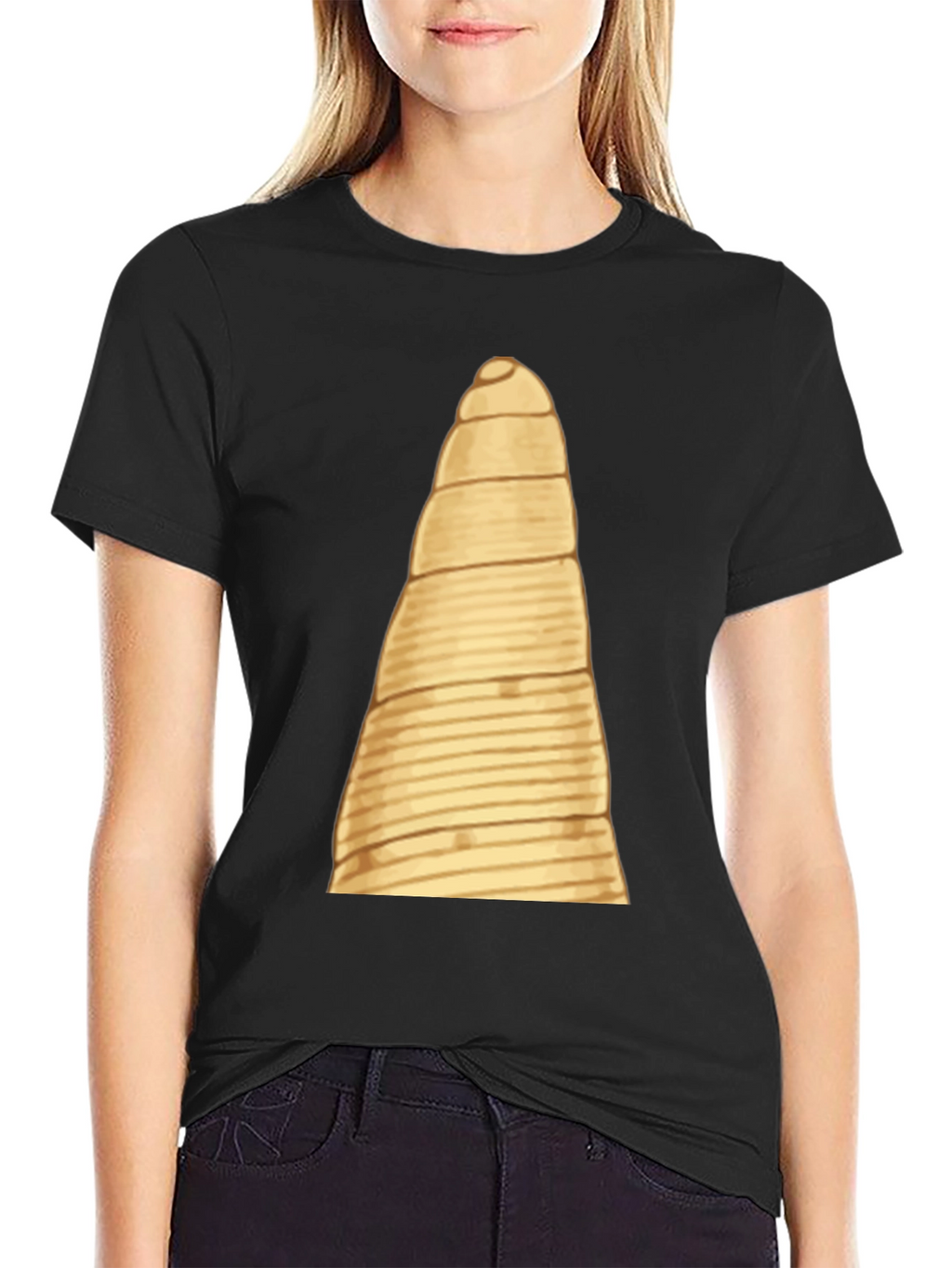Spiral Straw Tee - Unique Novelty Design