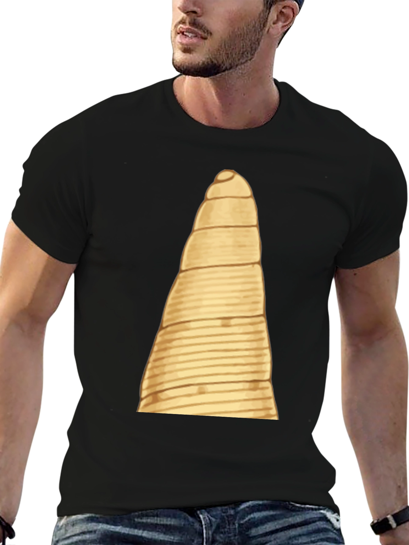 Spiral Straw Tee - Unique Novelty Design