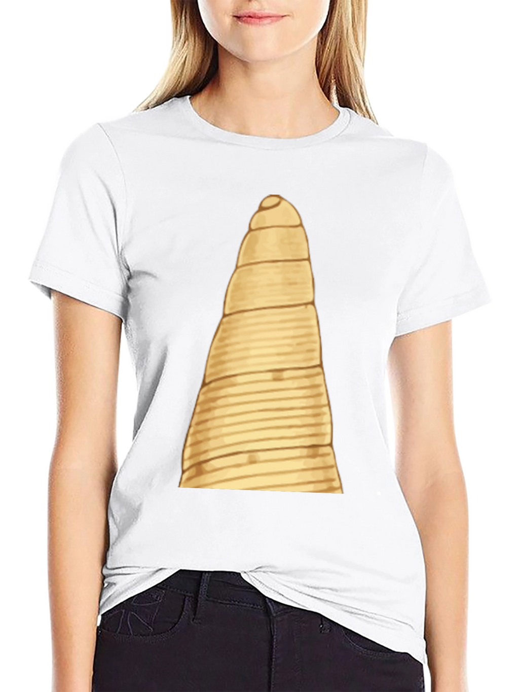 Spiral Straw Tee - Unique Novelty Design
