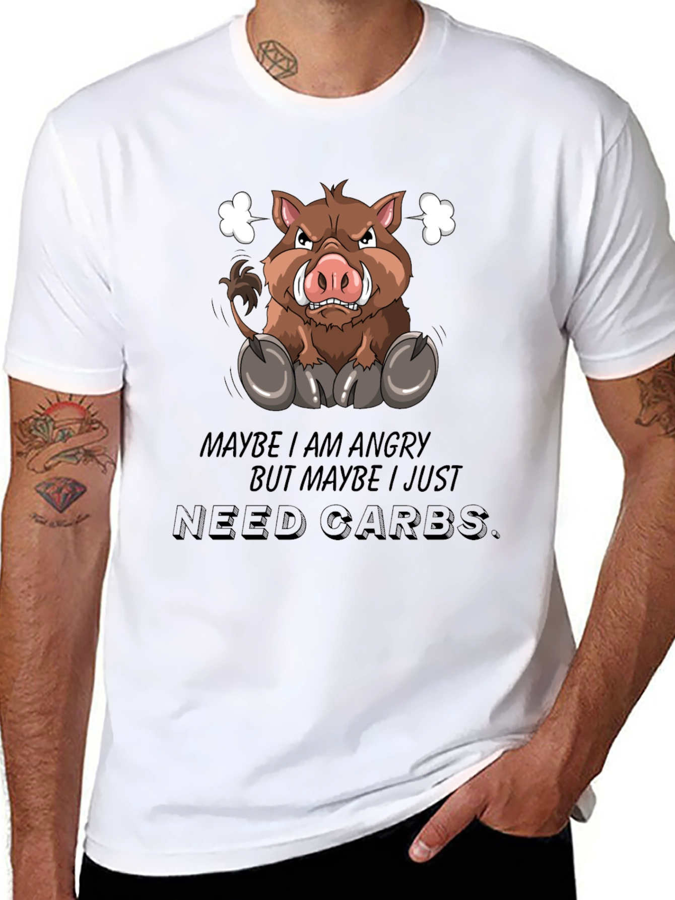 Angry Boar Carbs T-Shirt