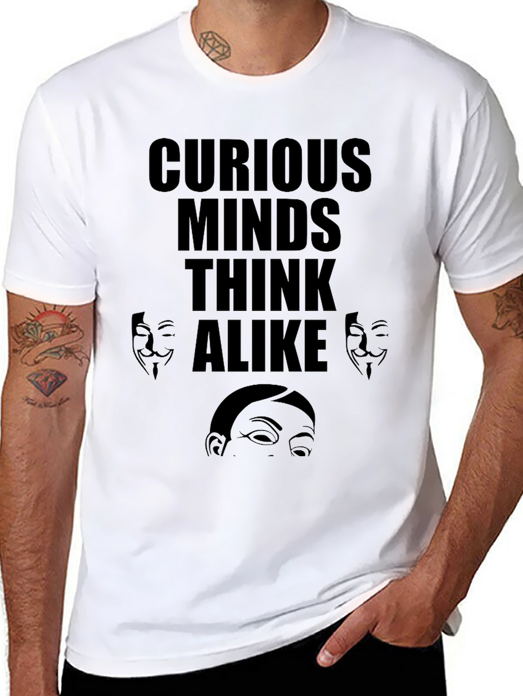 Curious Minds T-Shirt Anonymous Design