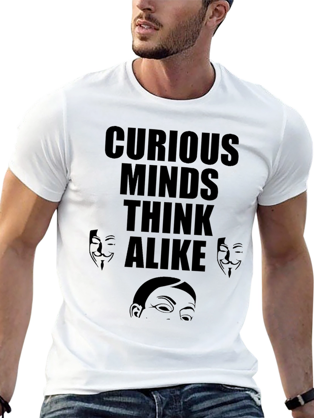 Curious Minds T-Shirt Anonymous Design