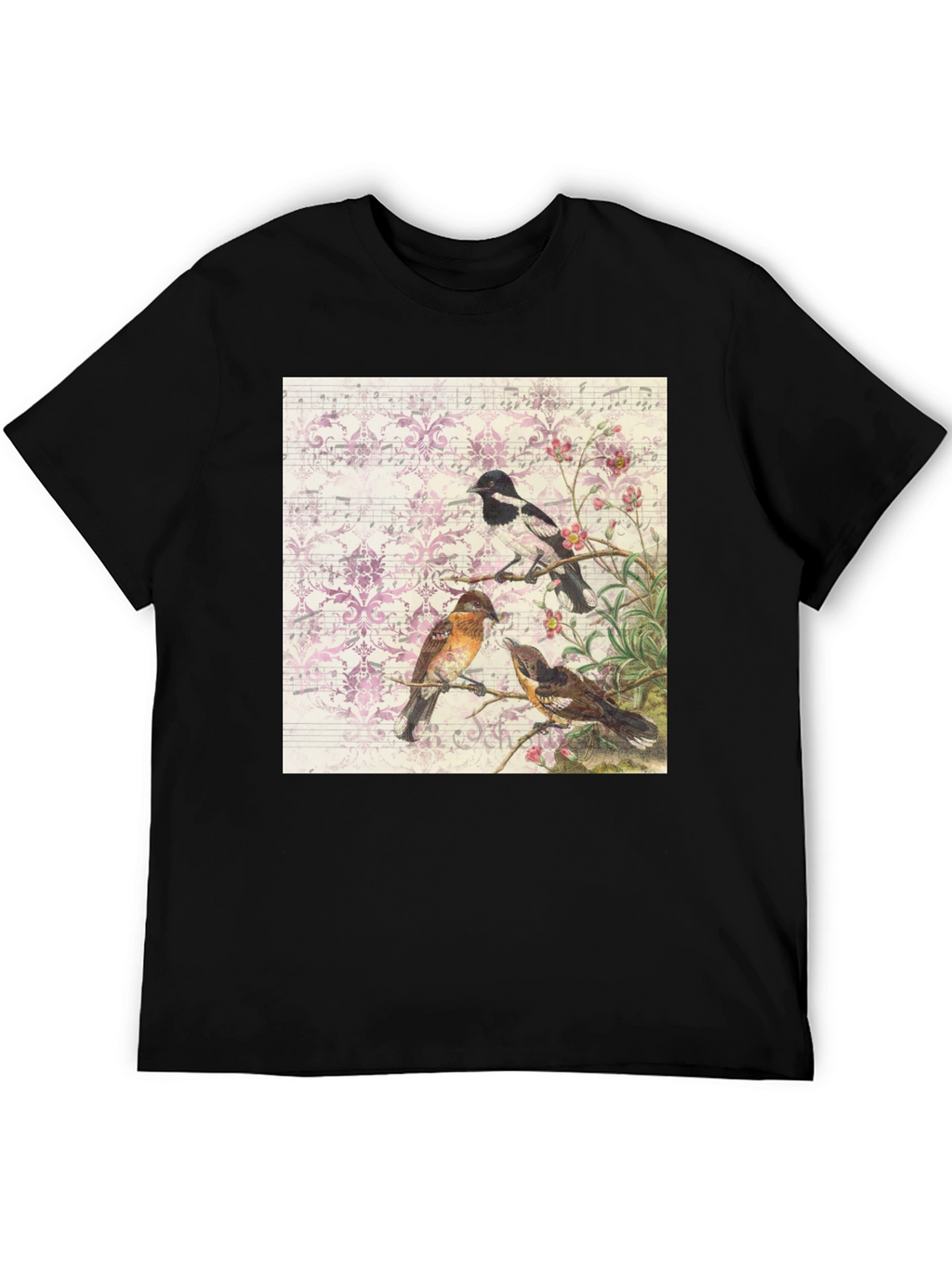 Birds on Sheet Music T-Shirt