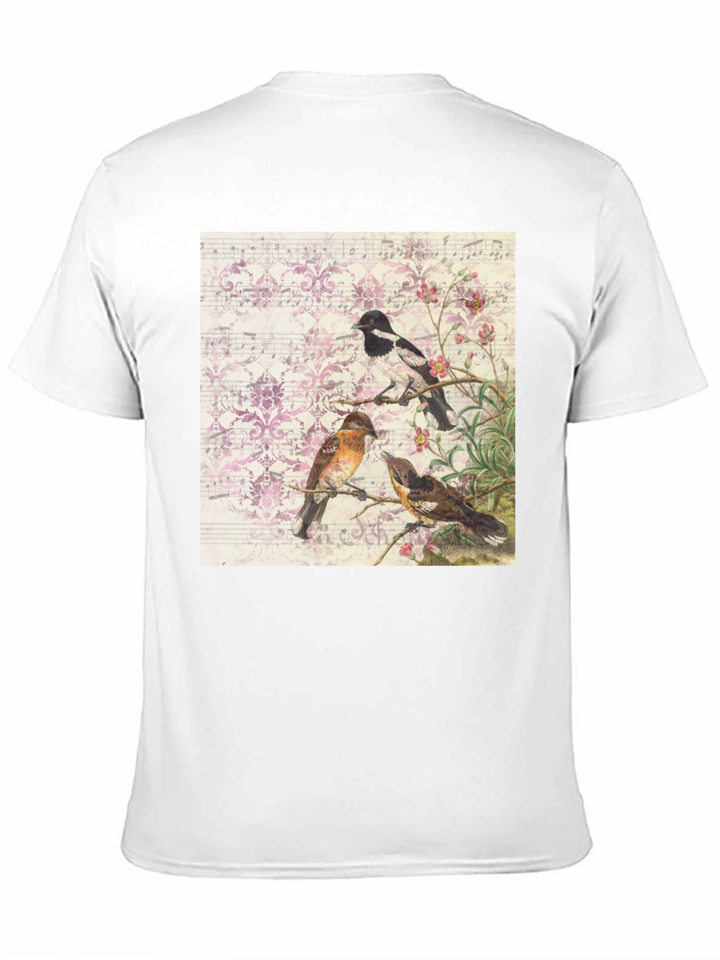 Birds on Sheet Music T-Shirt