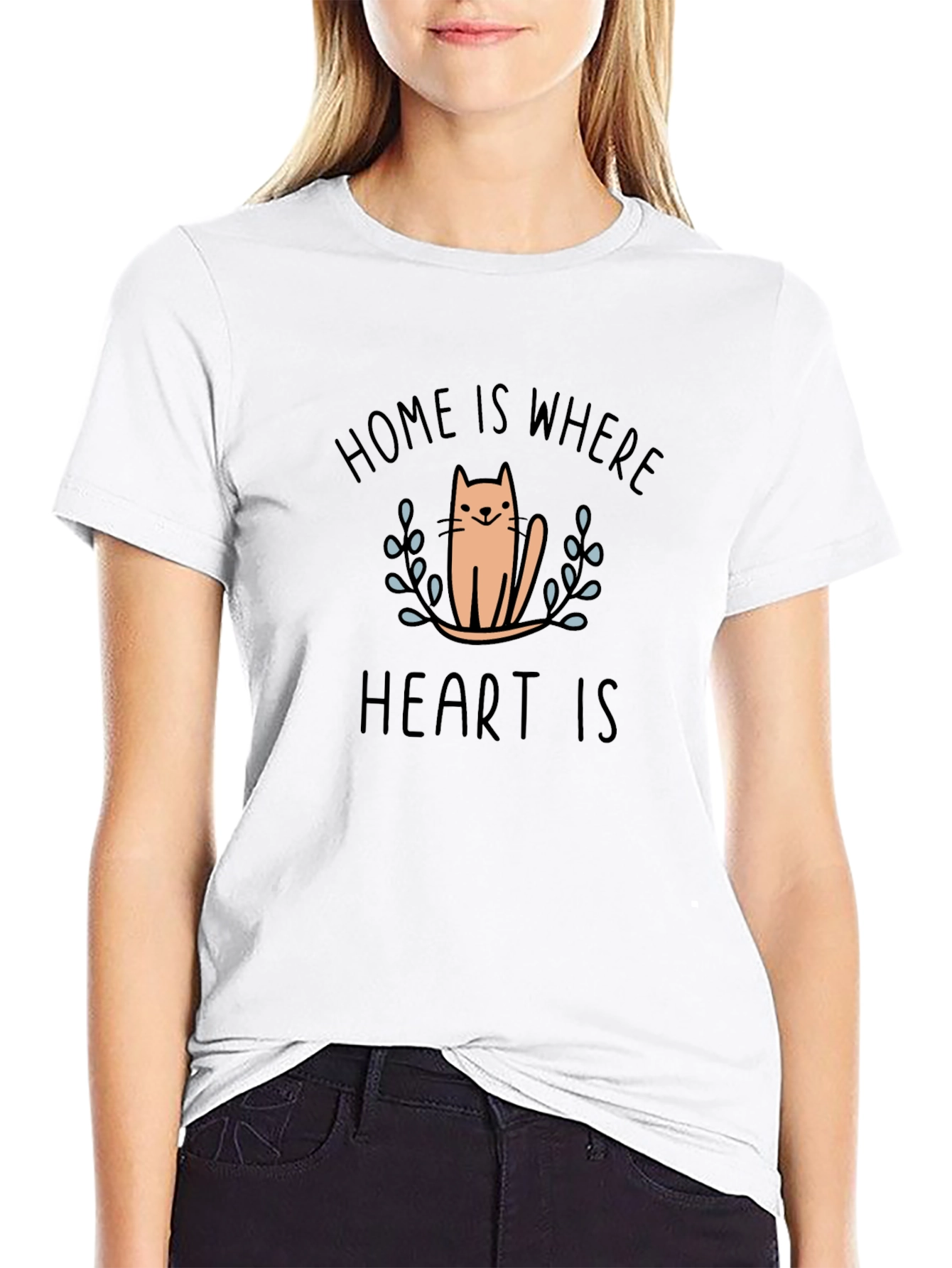 Home is Where the Heart Is Cat T-Shirt