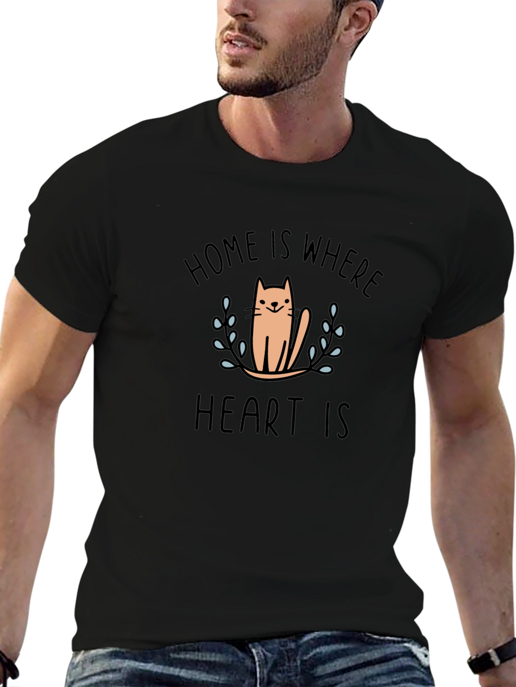 Home is Where the Heart Is Cat T-Shirt