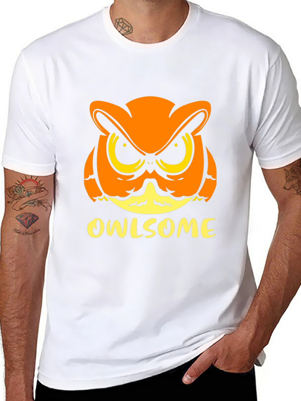 Owlsome Graphic T-Shirt - Black Cotton Tee