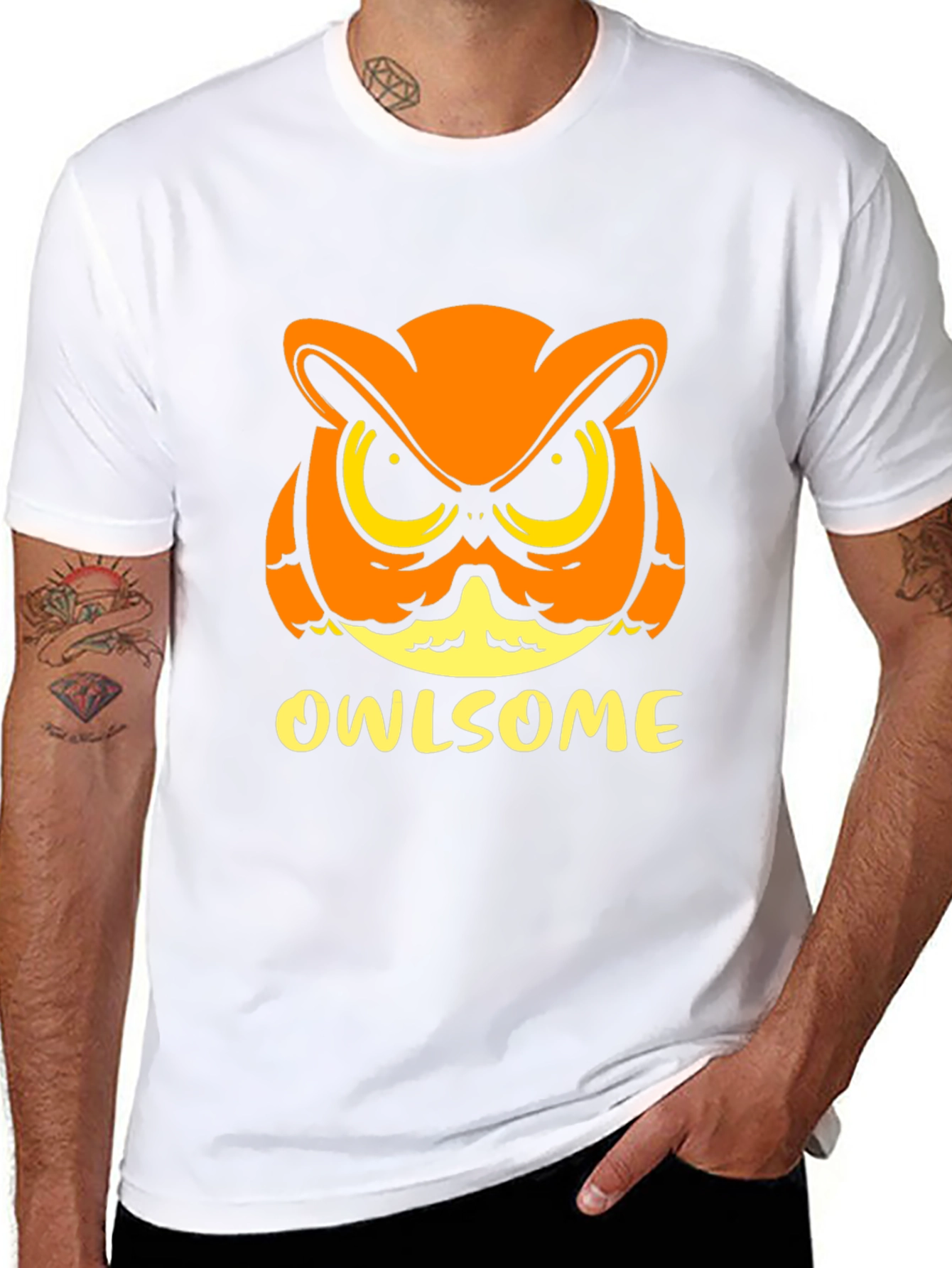 Owlsome Graphic T-Shirt - Black Cotton Tee