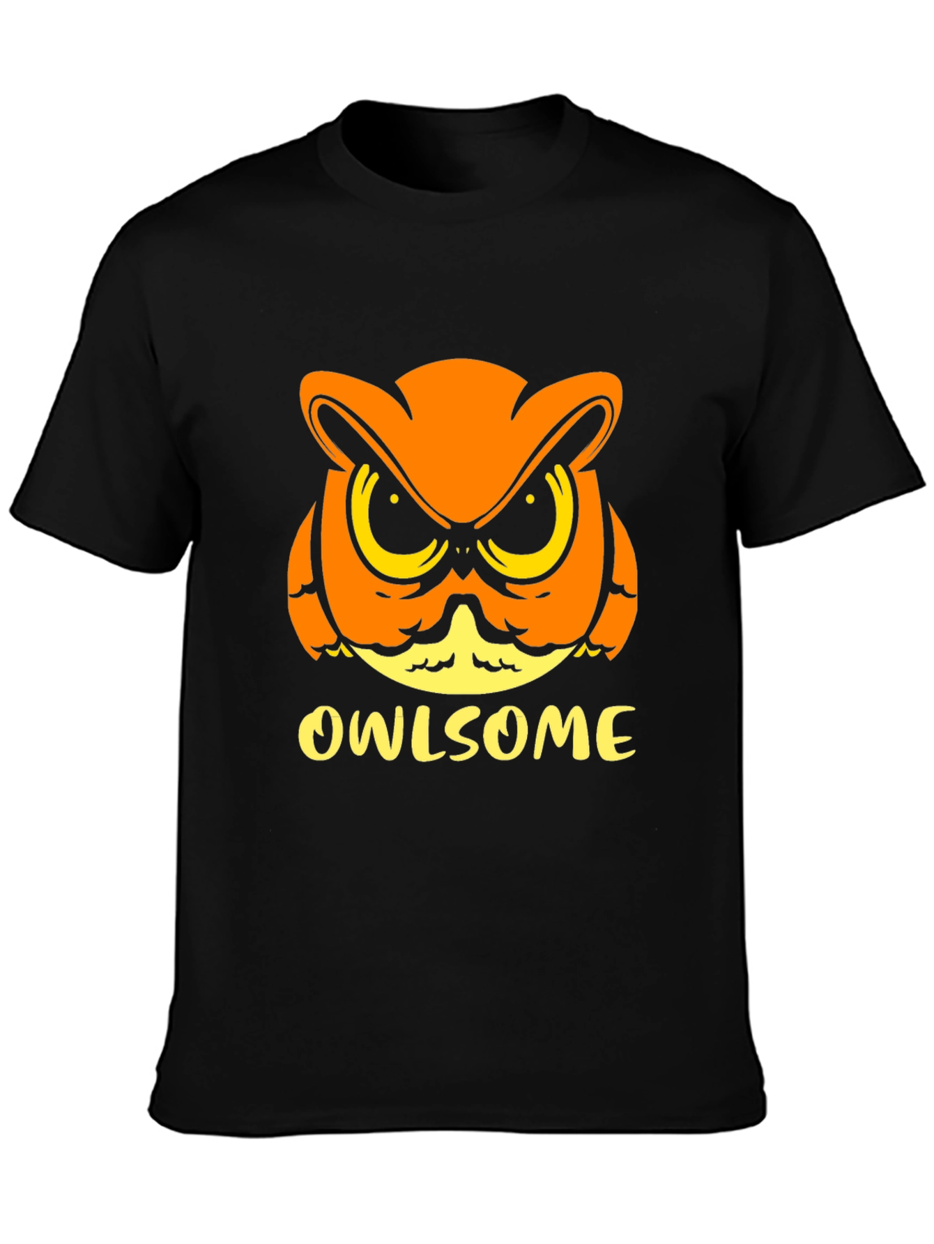 Owlsome Graphic T-Shirt - Black Cotton Tee