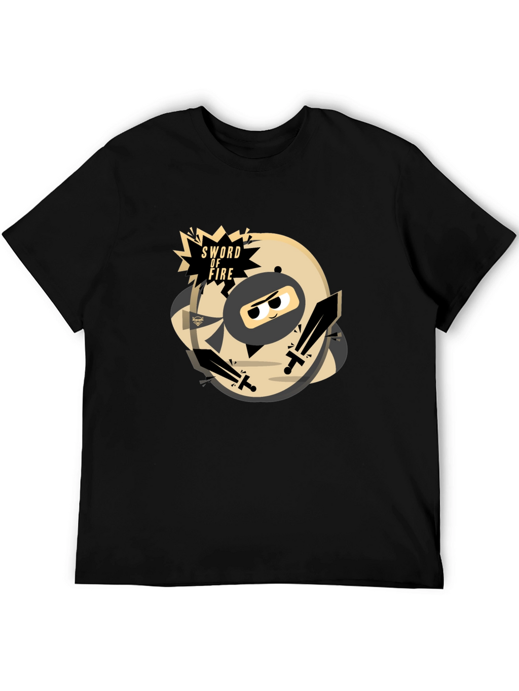Sword of Fire Ninja Graphic T-Shirt