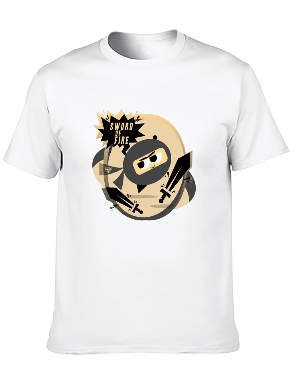 Sword of Fire Ninja Graphic T-Shirt