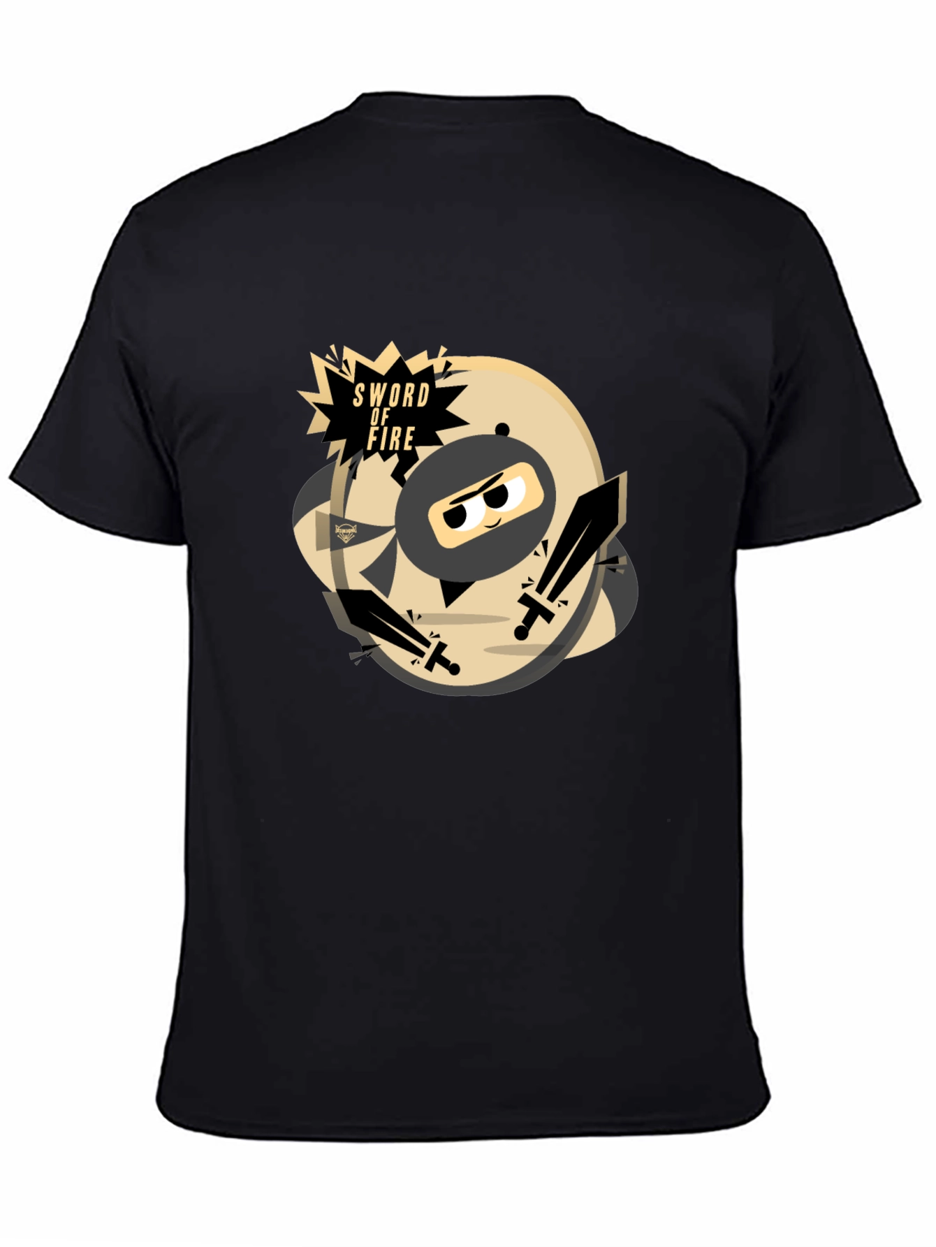 Sword of Fire Ninja Graphic T-Shirt