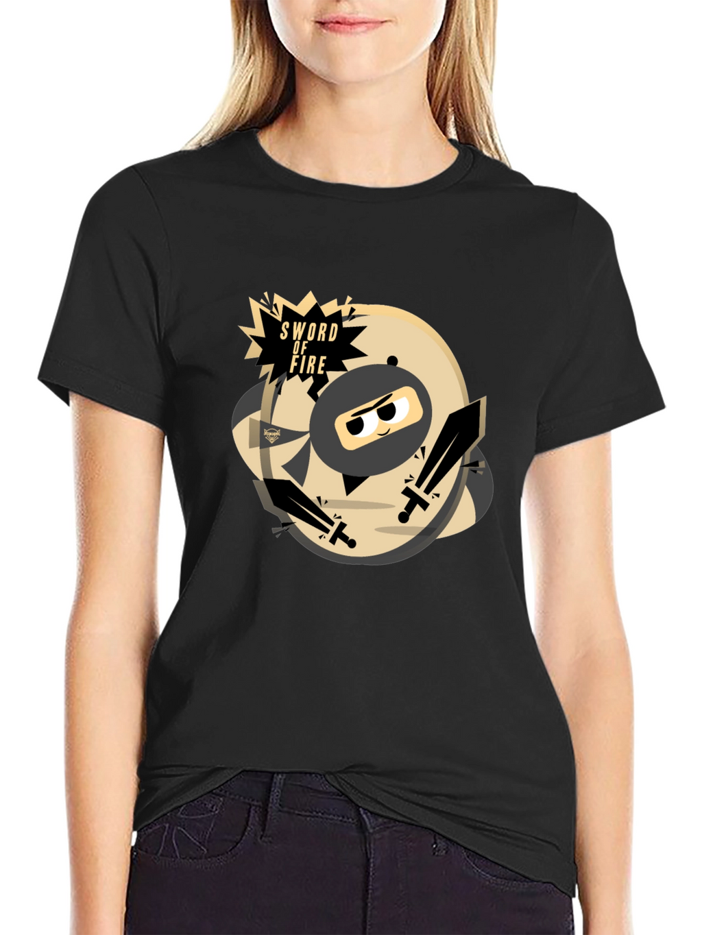 Sword of Fire Ninja Graphic T-Shirt