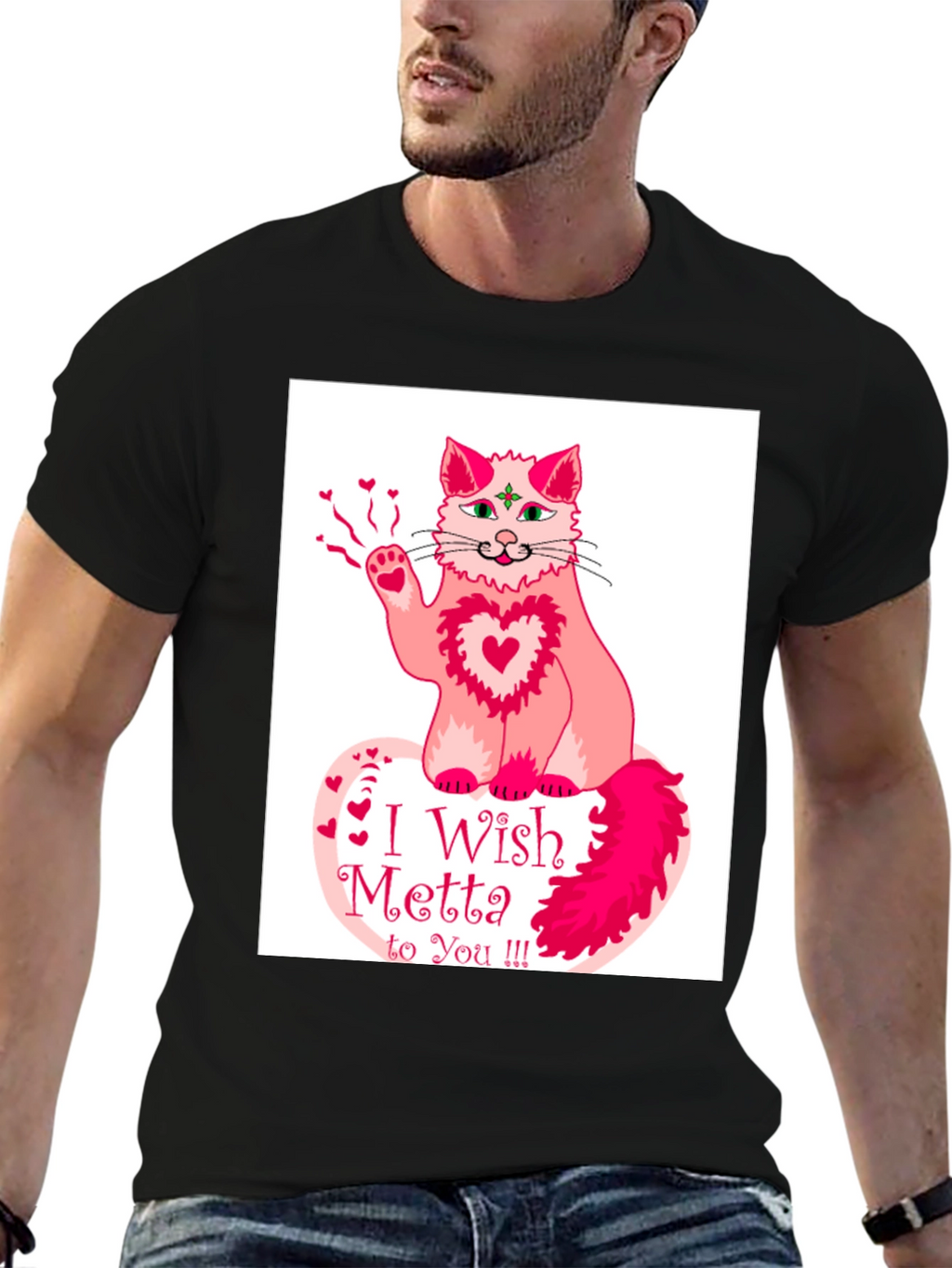 I Wish Metta to You Cat T-Shirt