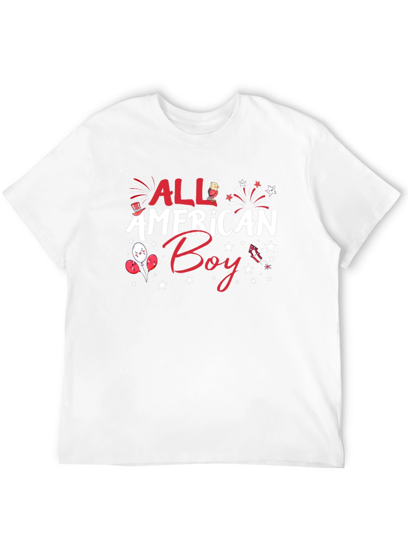 All American Boy Patriotic Graphic Tee