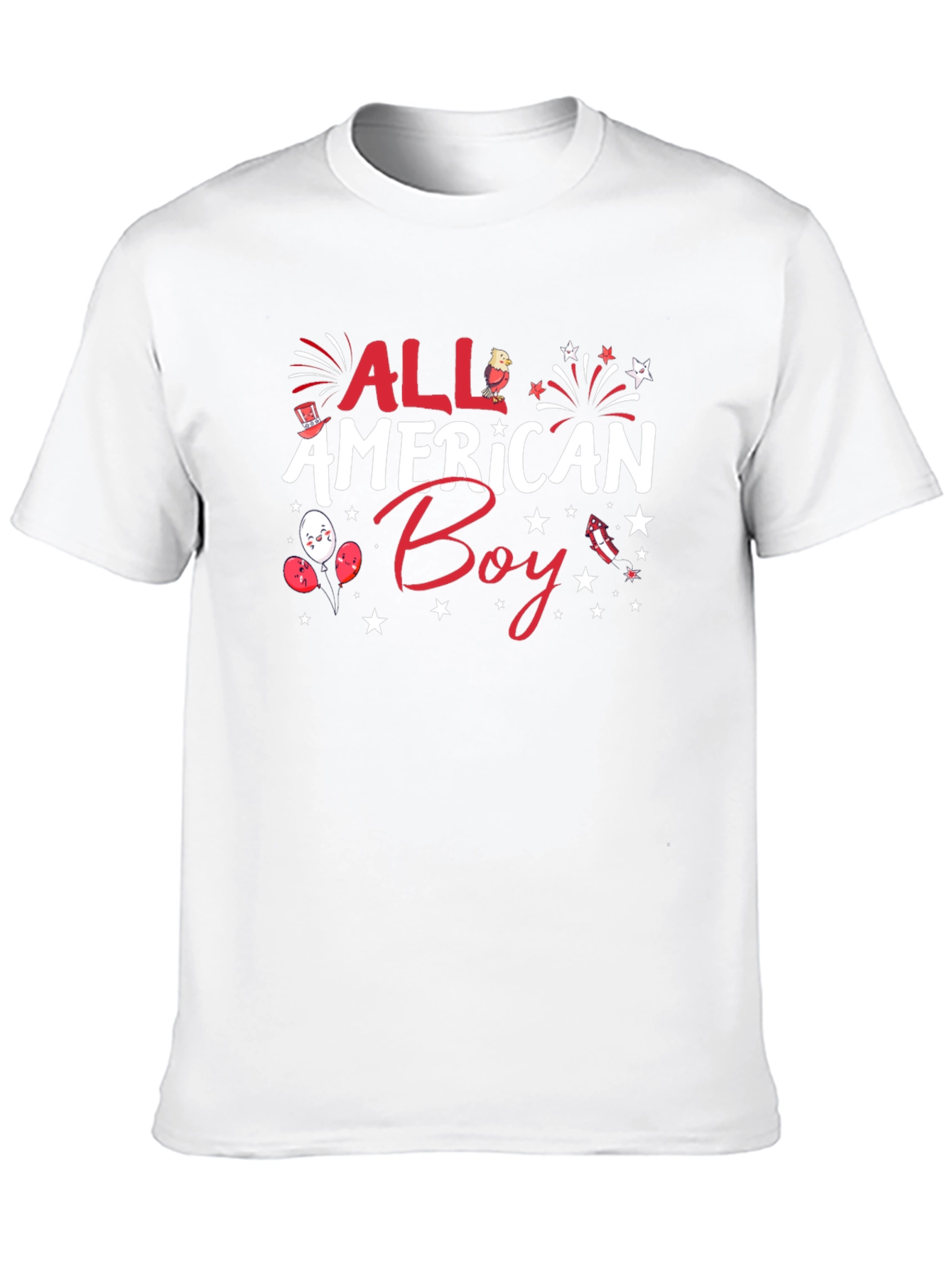 All American Boy Patriotic Graphic Tee