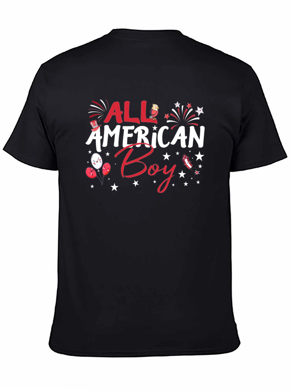 All American Boy Patriotic Graphic Tee