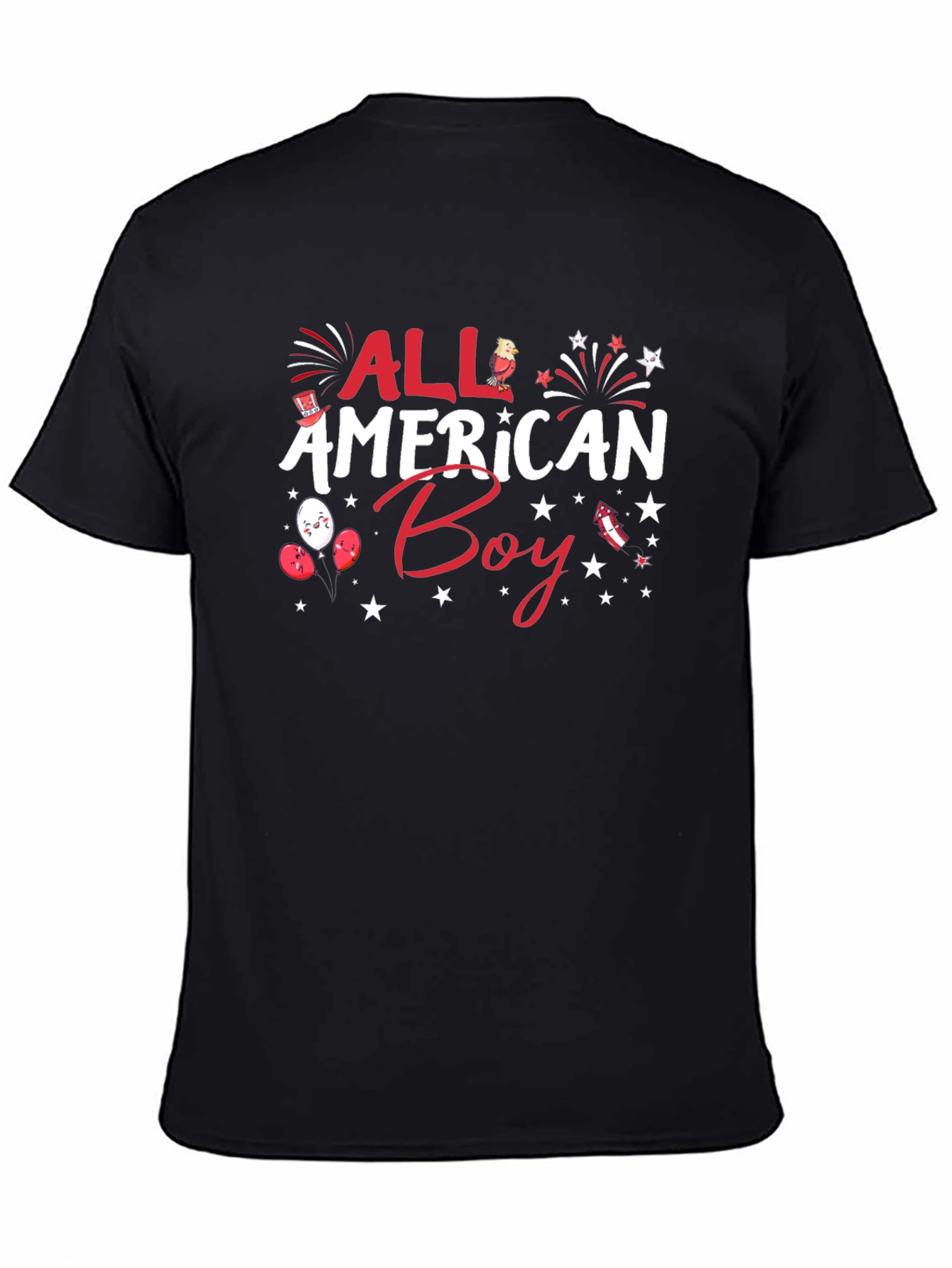 All American Boy Patriotic Graphic Tee