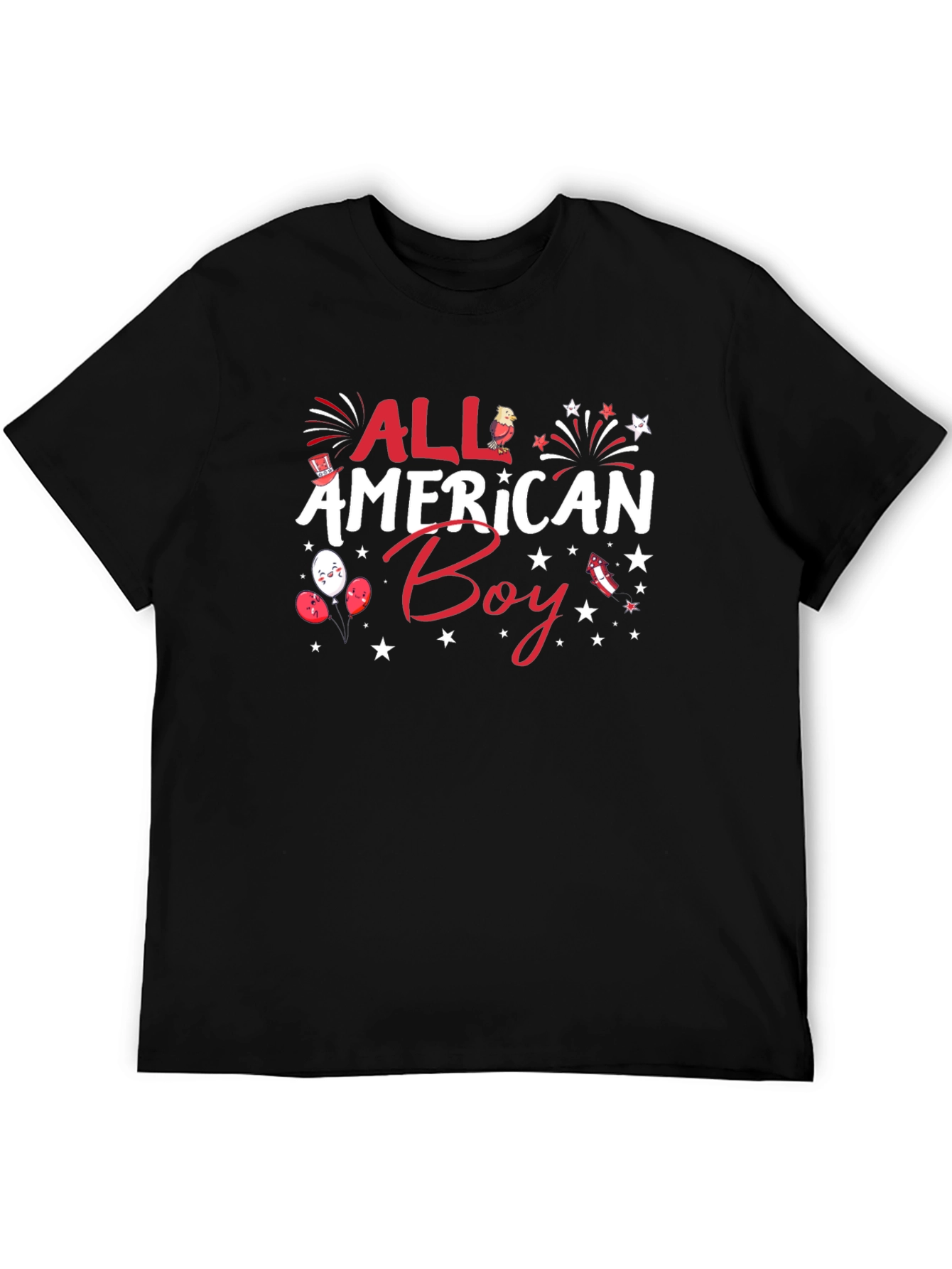 All American Boy Patriotic Graphic Tee