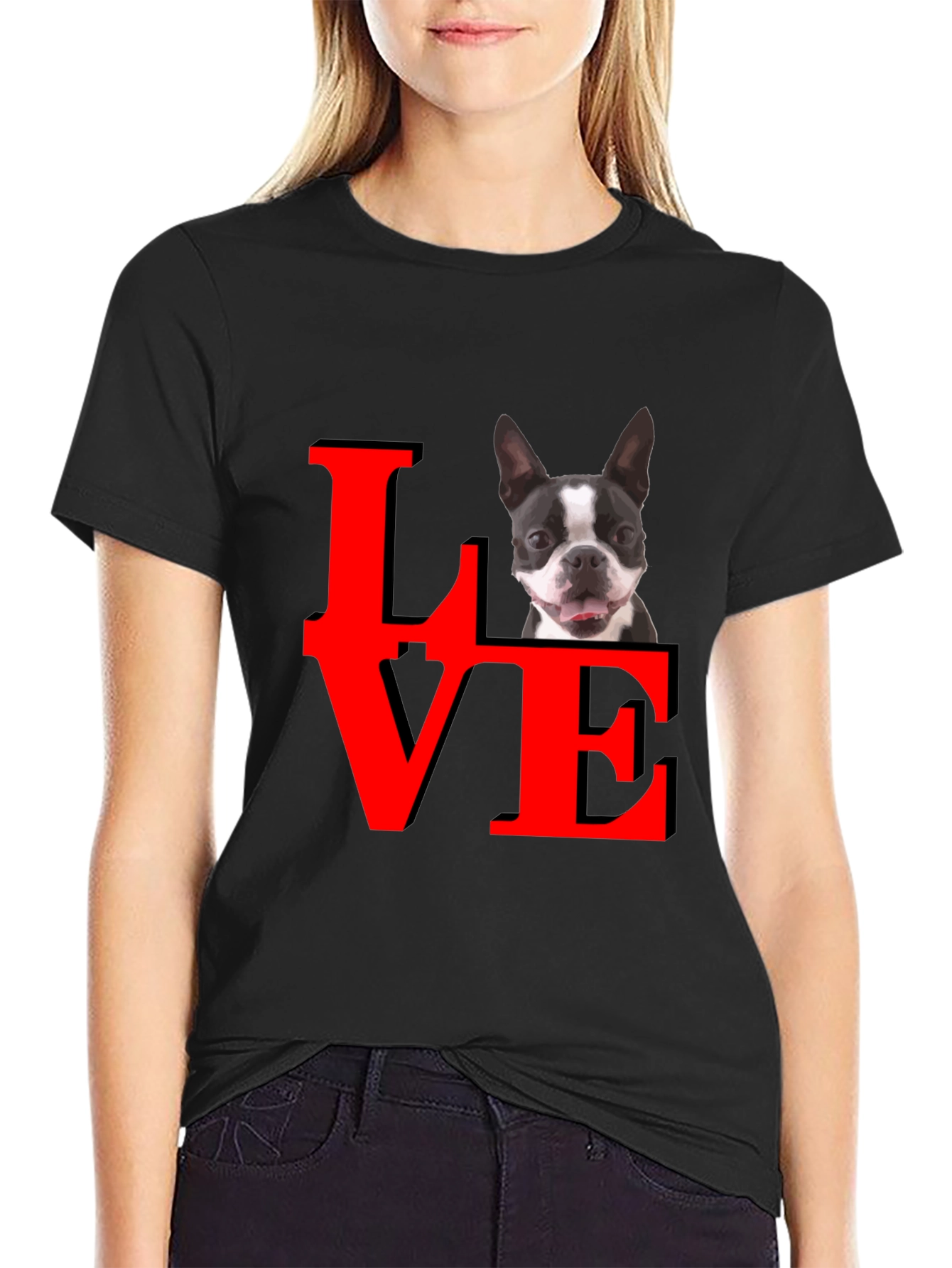 Dog Lover T-Shirt - Boston Terrier Love Tee