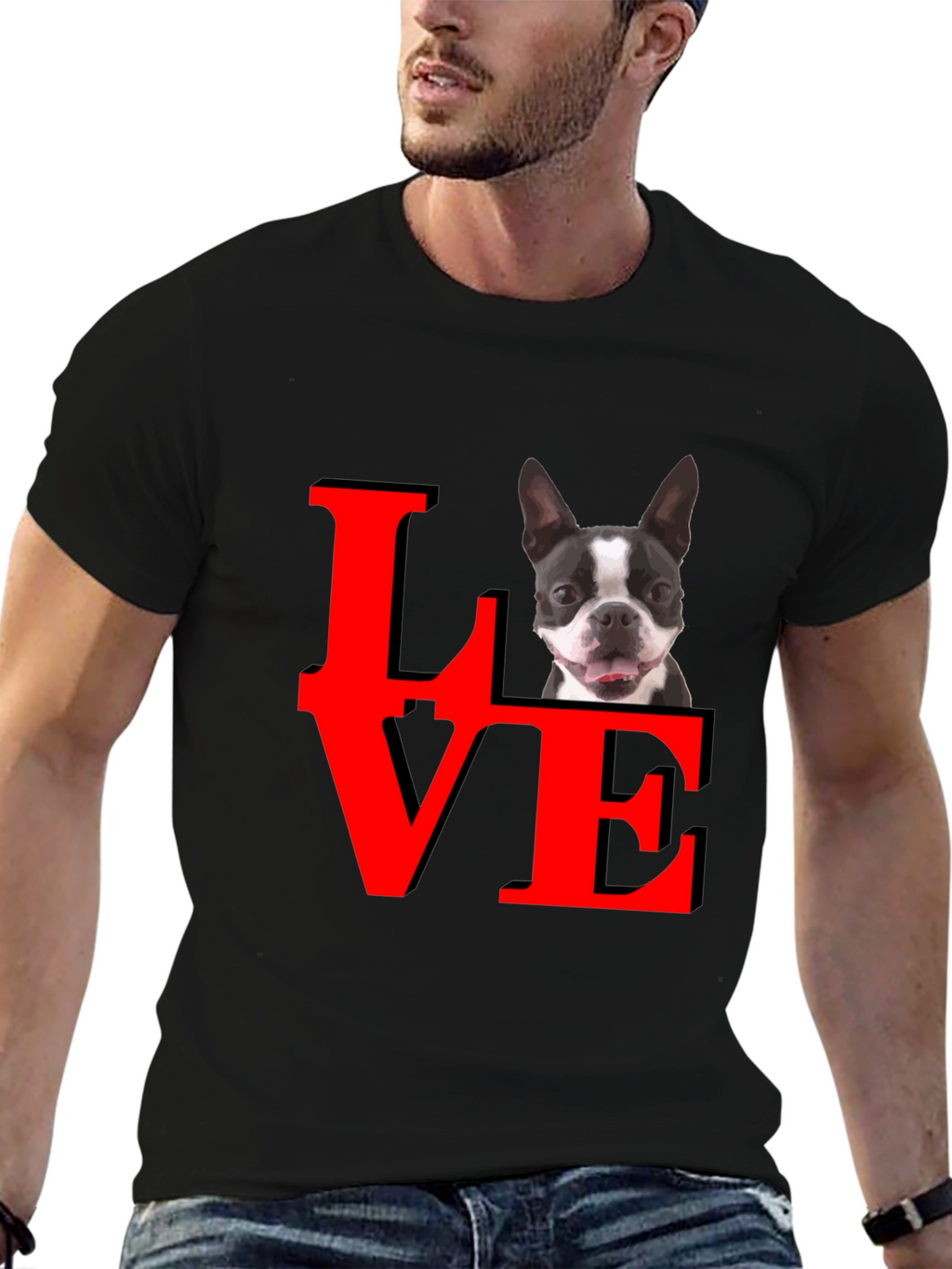 Dog Lover T-Shirt - Boston Terrier Love Tee