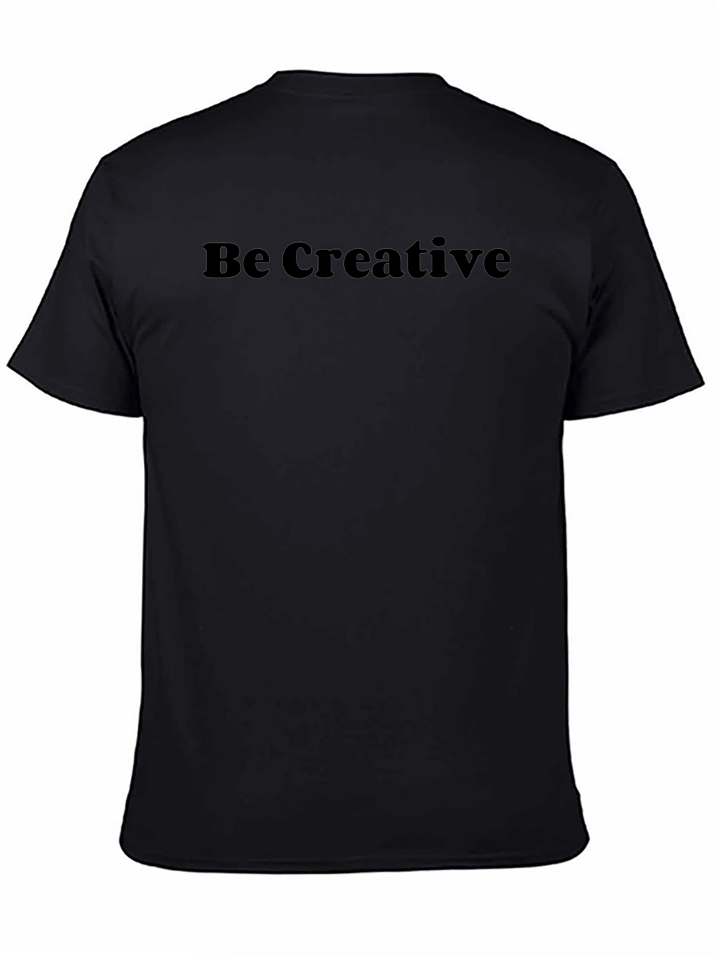 Be Creative Black Graphic Tee