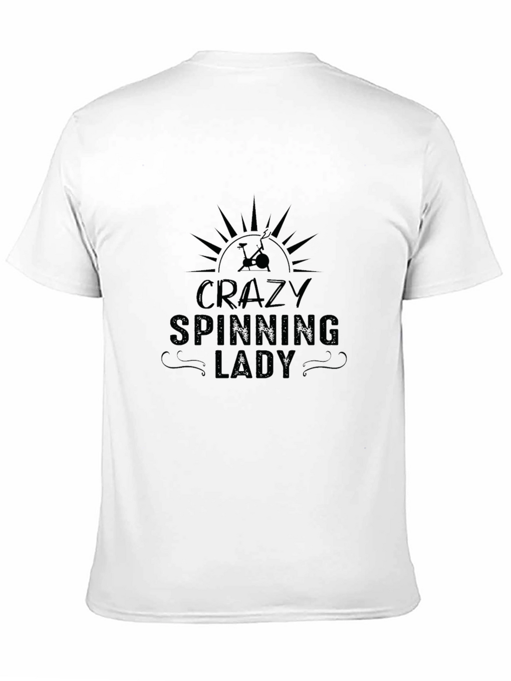 Crazy Spinning Lady T-Shirt - Indoor Cycling Apparel