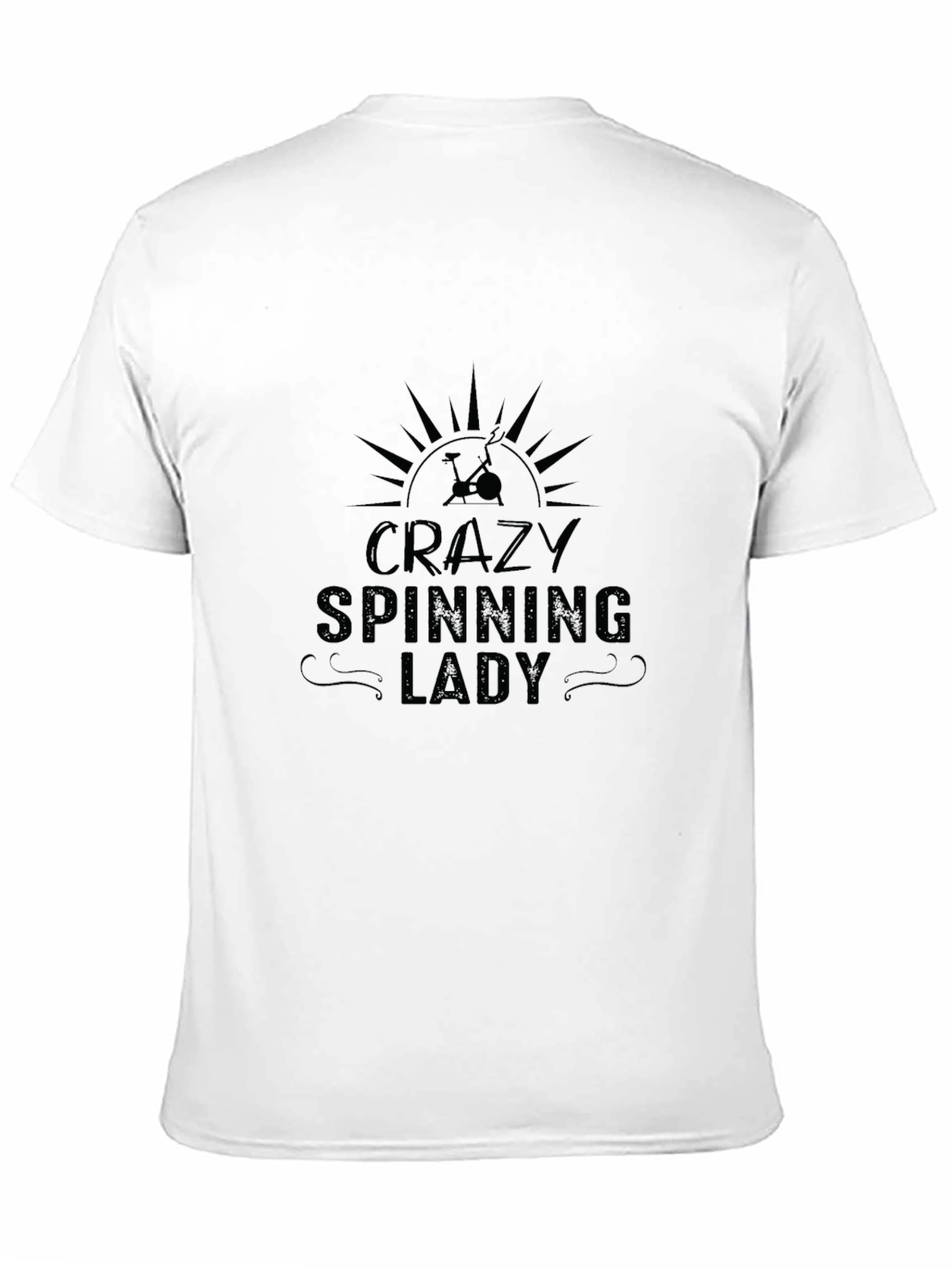 Crazy Spinning Lady T-Shirt - Indoor Cycling Apparel