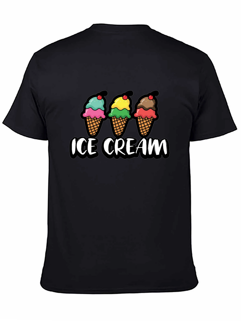 Ice Cream Graphic T-Shirt - Cool Treat Design