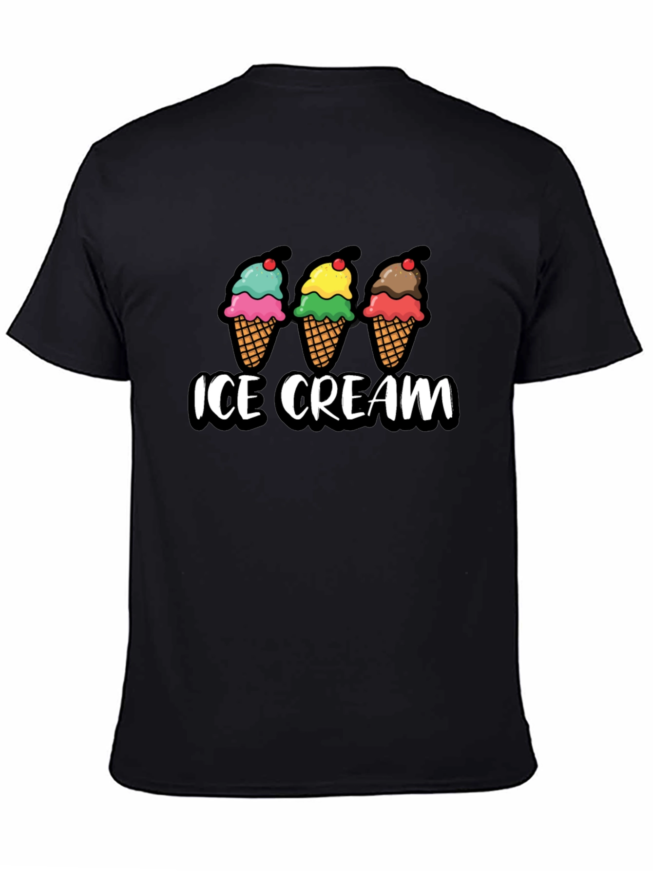 Ice Cream Graphic T-Shirt - Cool Treat Design