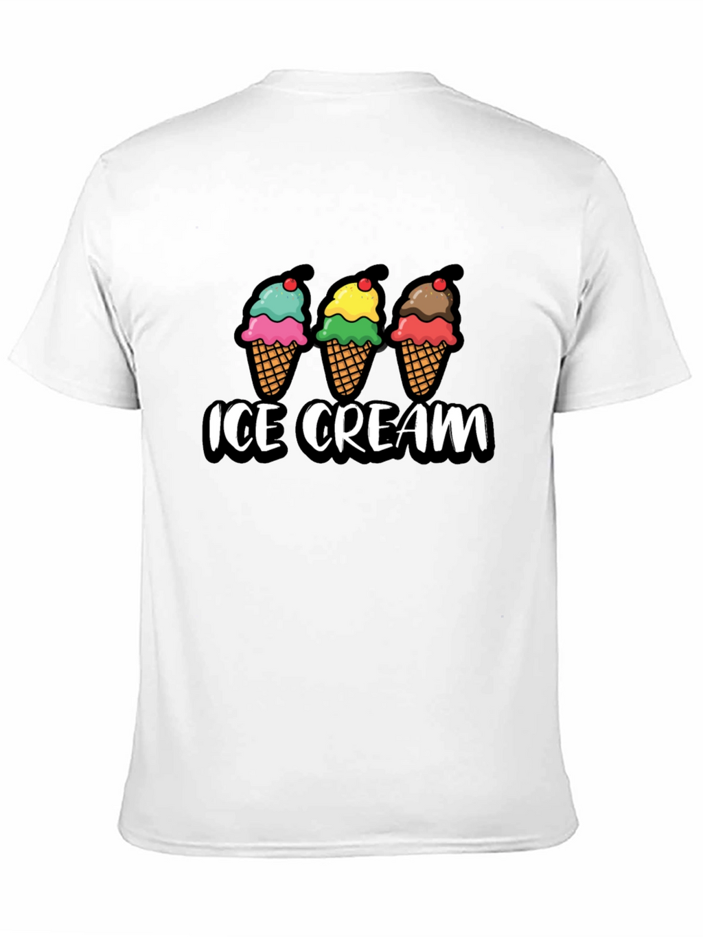 Ice Cream Graphic T-Shirt - Cool Treat Design