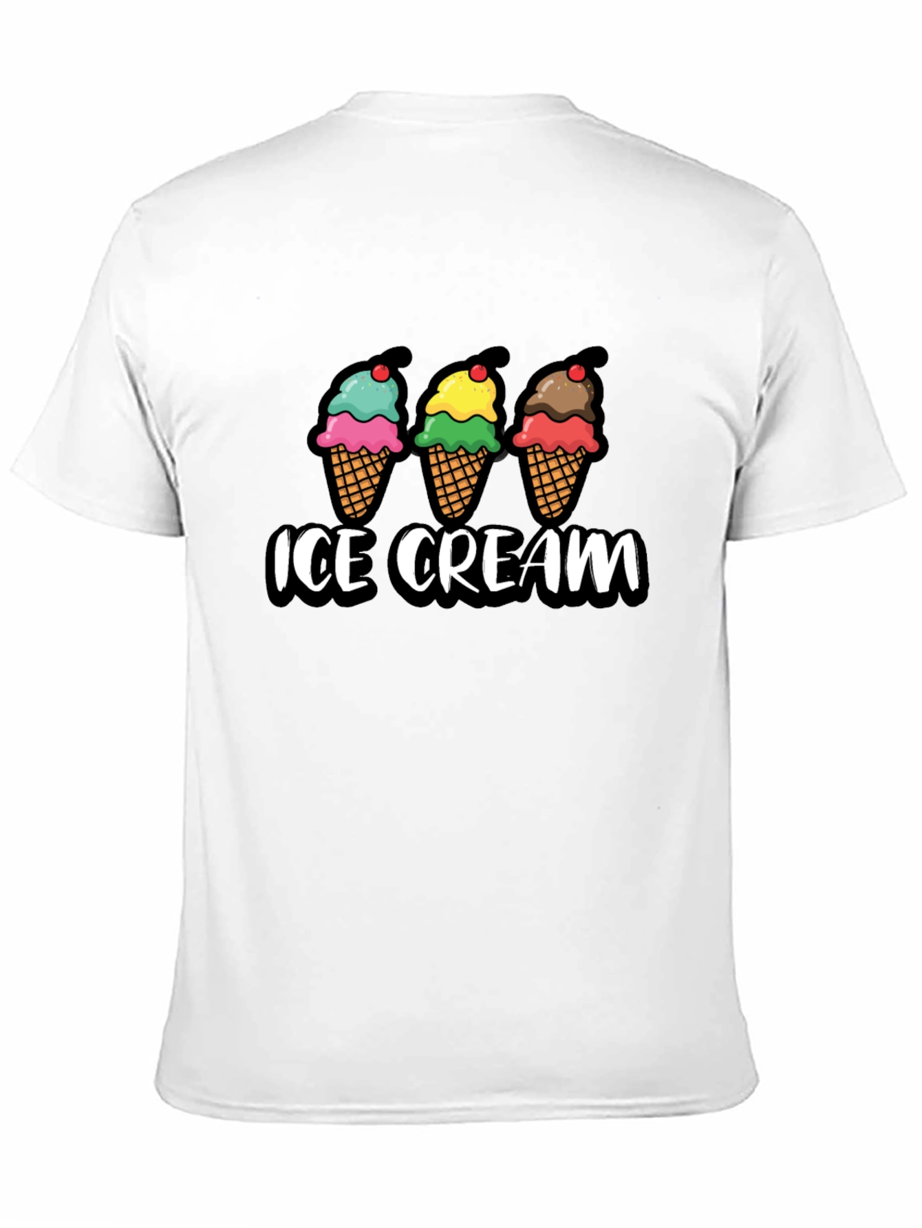 Ice Cream Graphic T-Shirt - Cool Treat Design