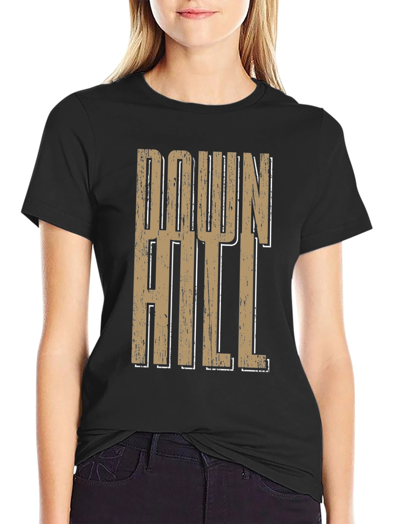 Downhill Graphic Print T-Shirt