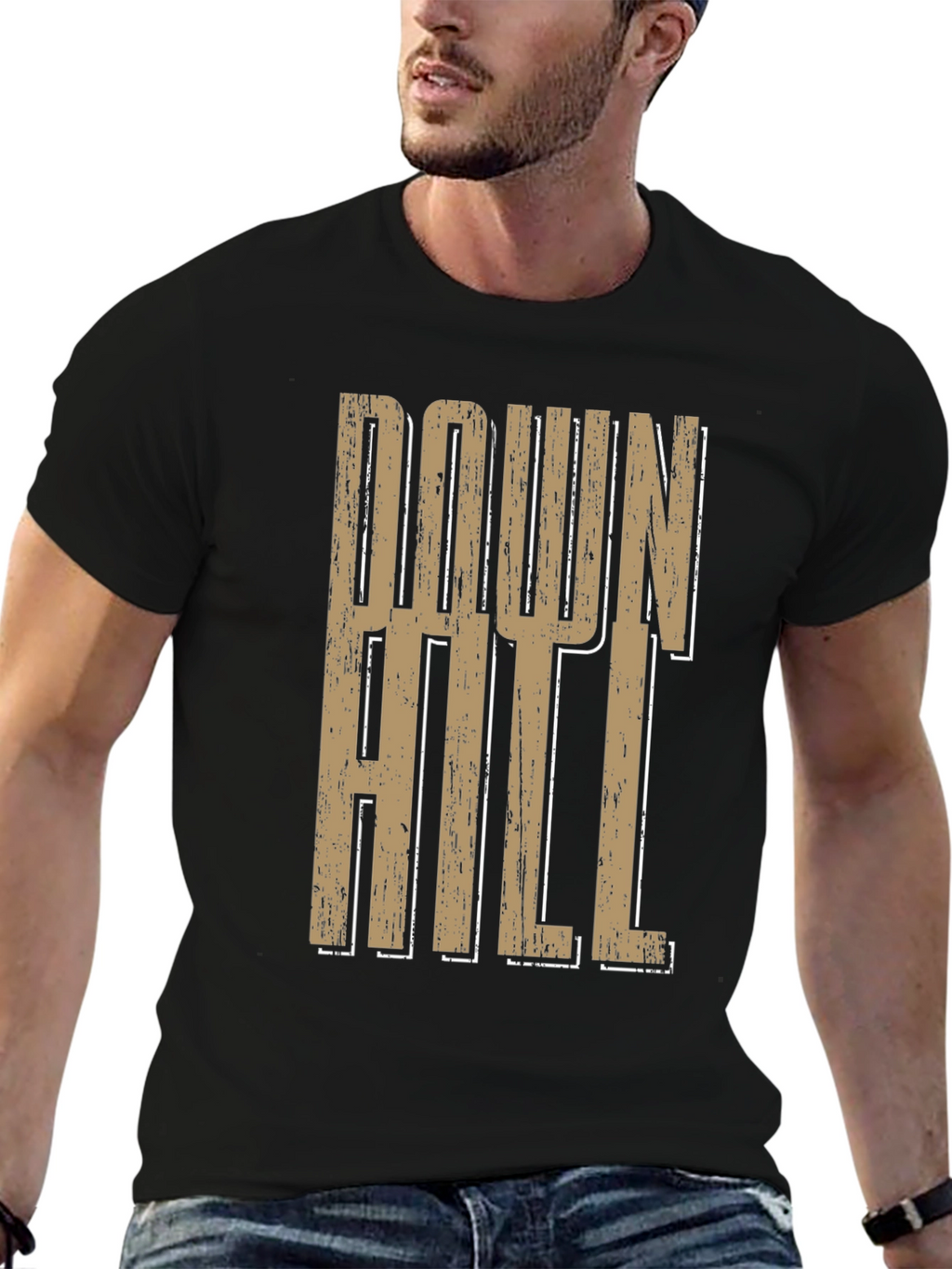 Downhill Graphic Print T-Shirt