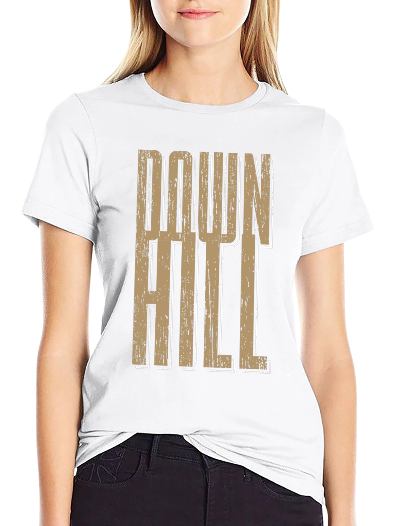 Downhill Graphic Print T-Shirt