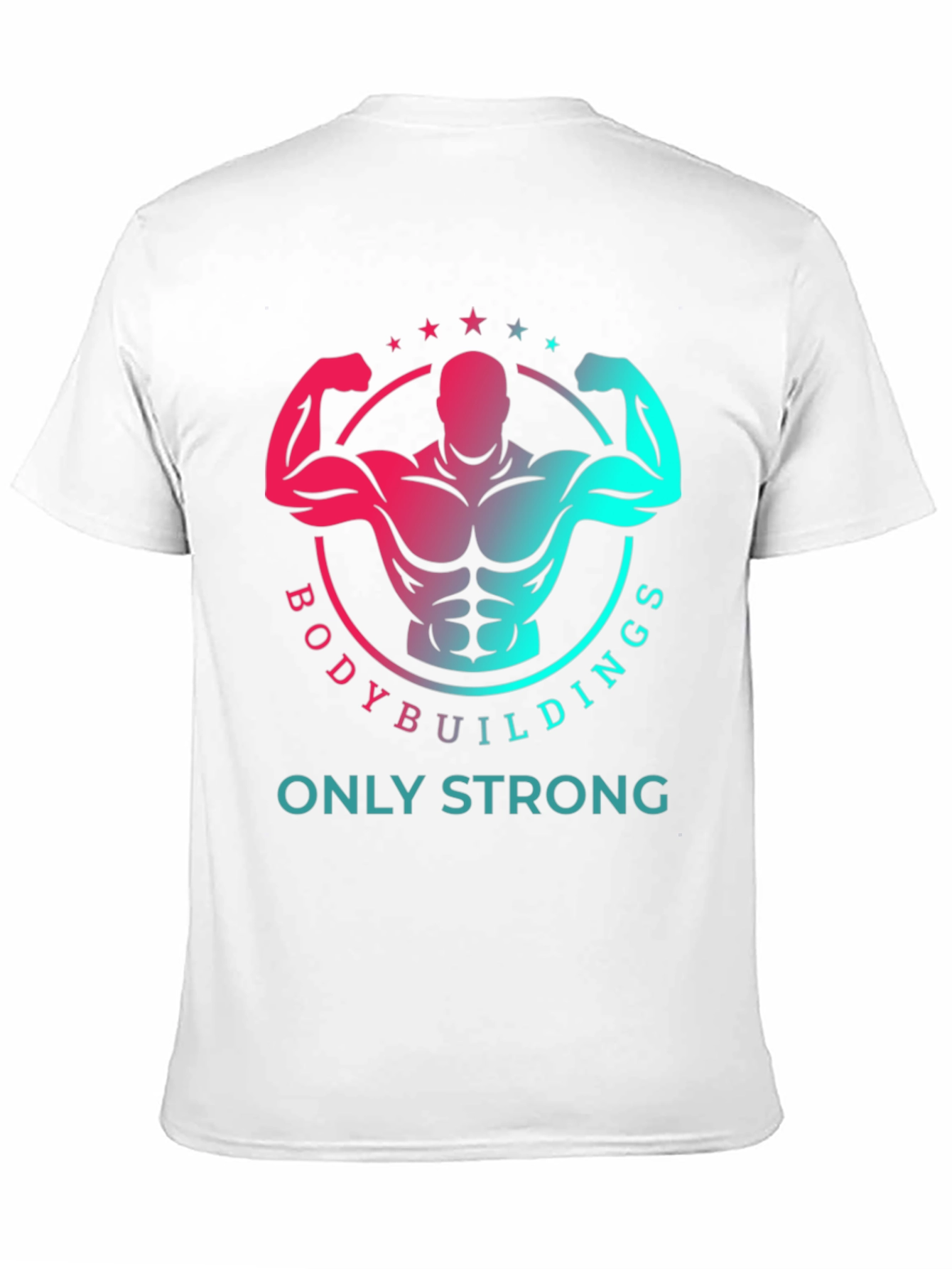 Bodybuilding Strong Graphic Print T-Shirt