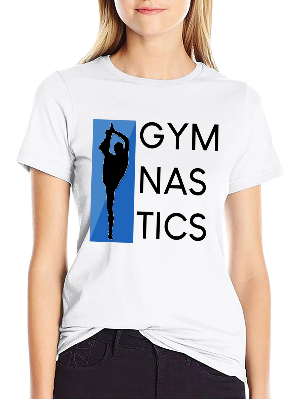 Gymnastics Graphic Tee - Black