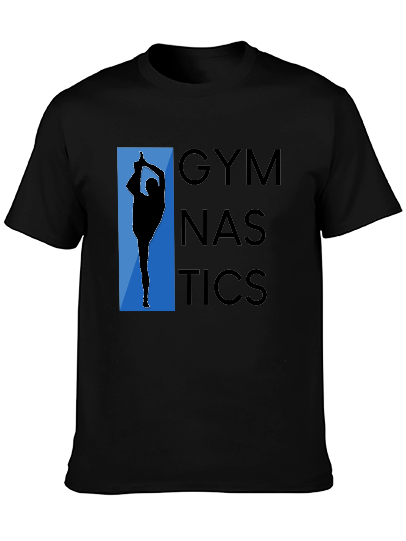 Gymnastics Graphic Tee - Black