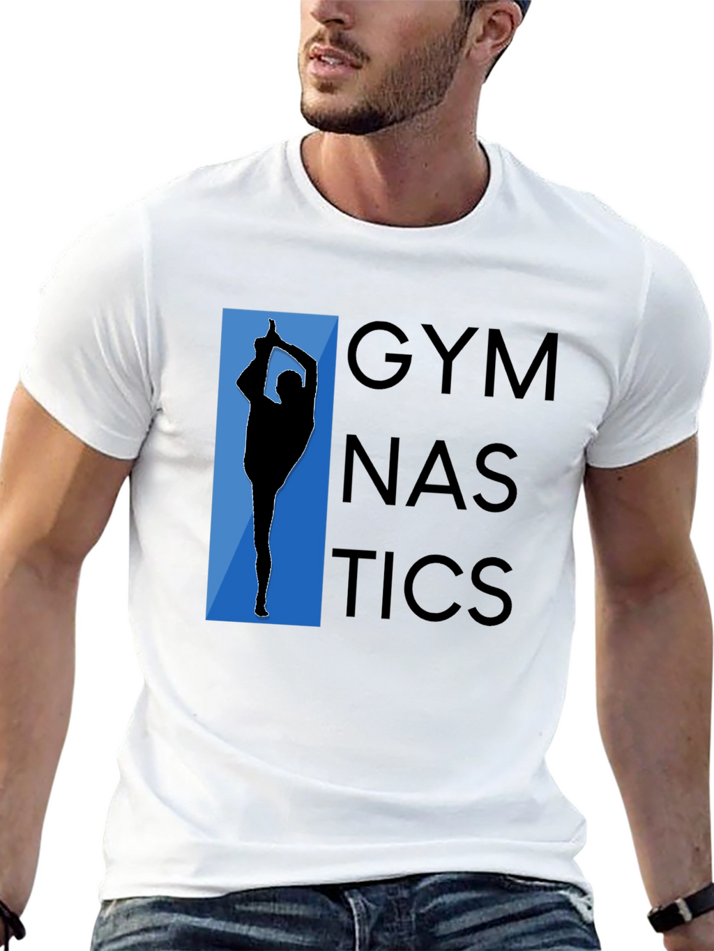 Gymnastics Graphic Tee - Black