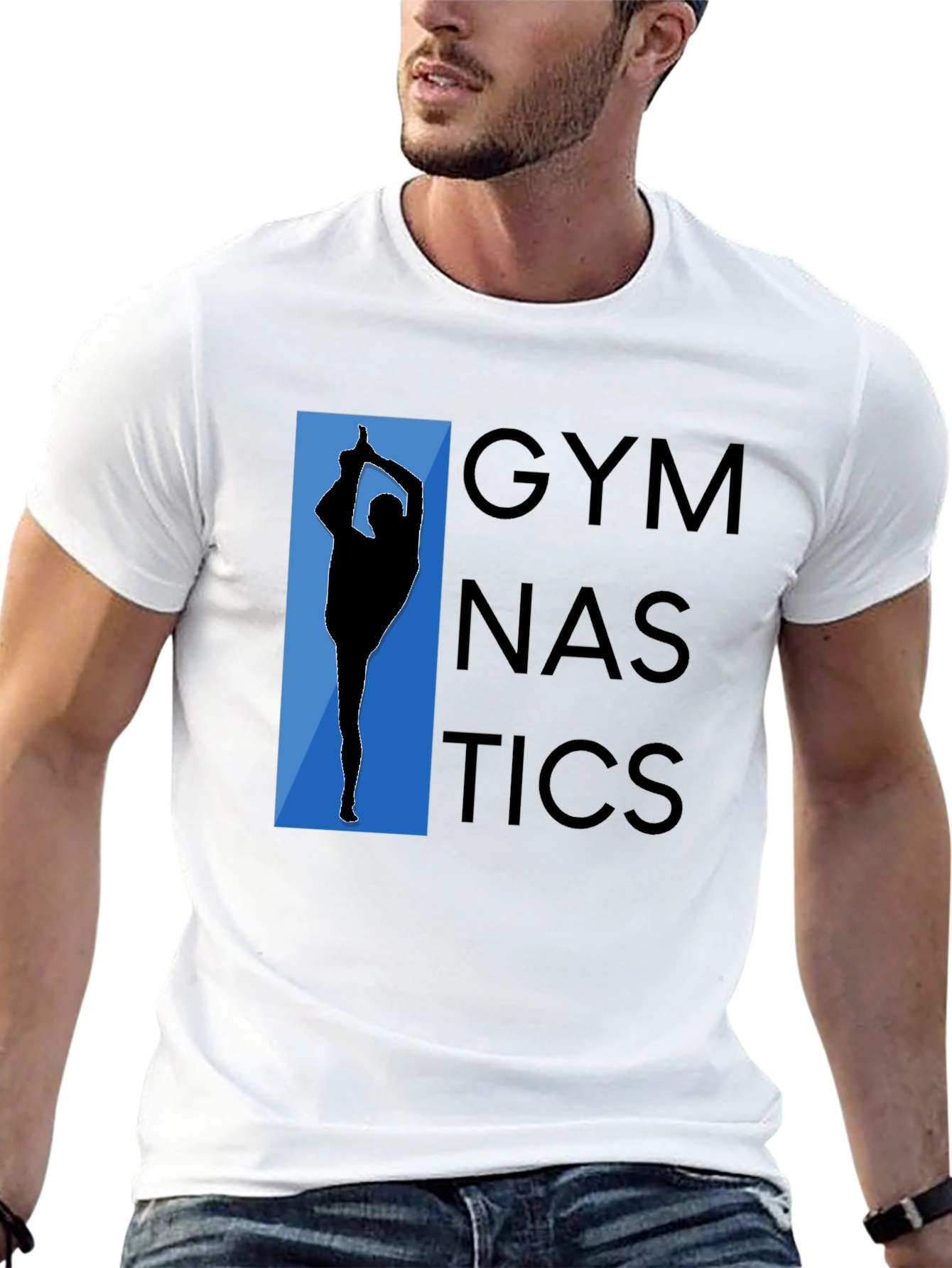 Gymnastics Graphic Tee - Black