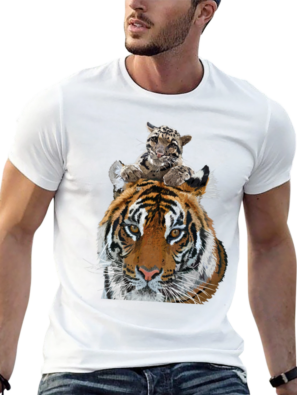Tiger and Cub Graphic Tee