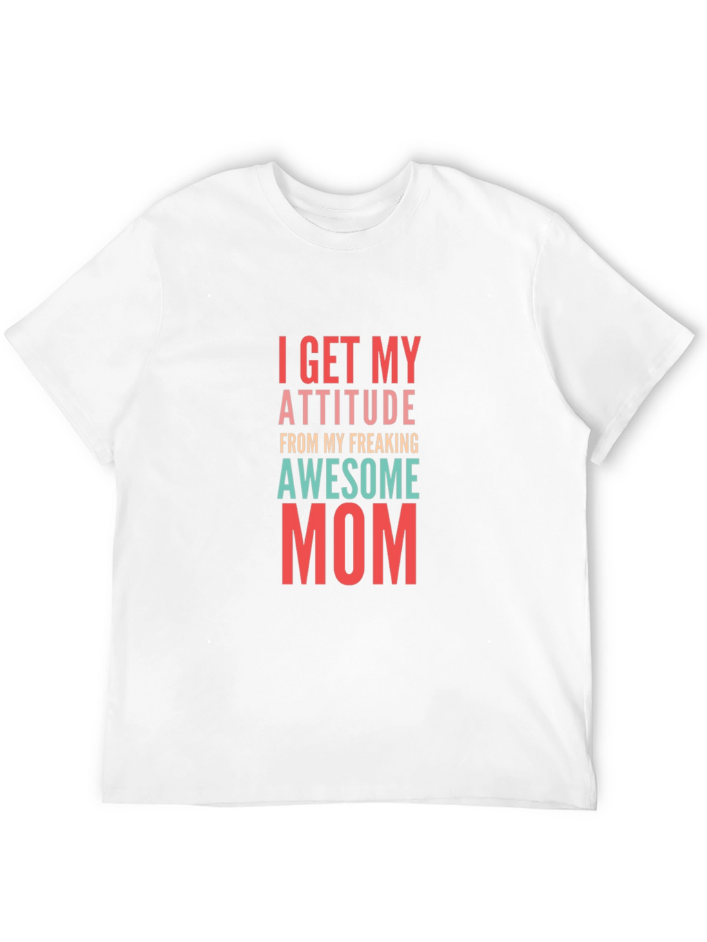 Awesome Mom Graphic Tee - Black Cotton