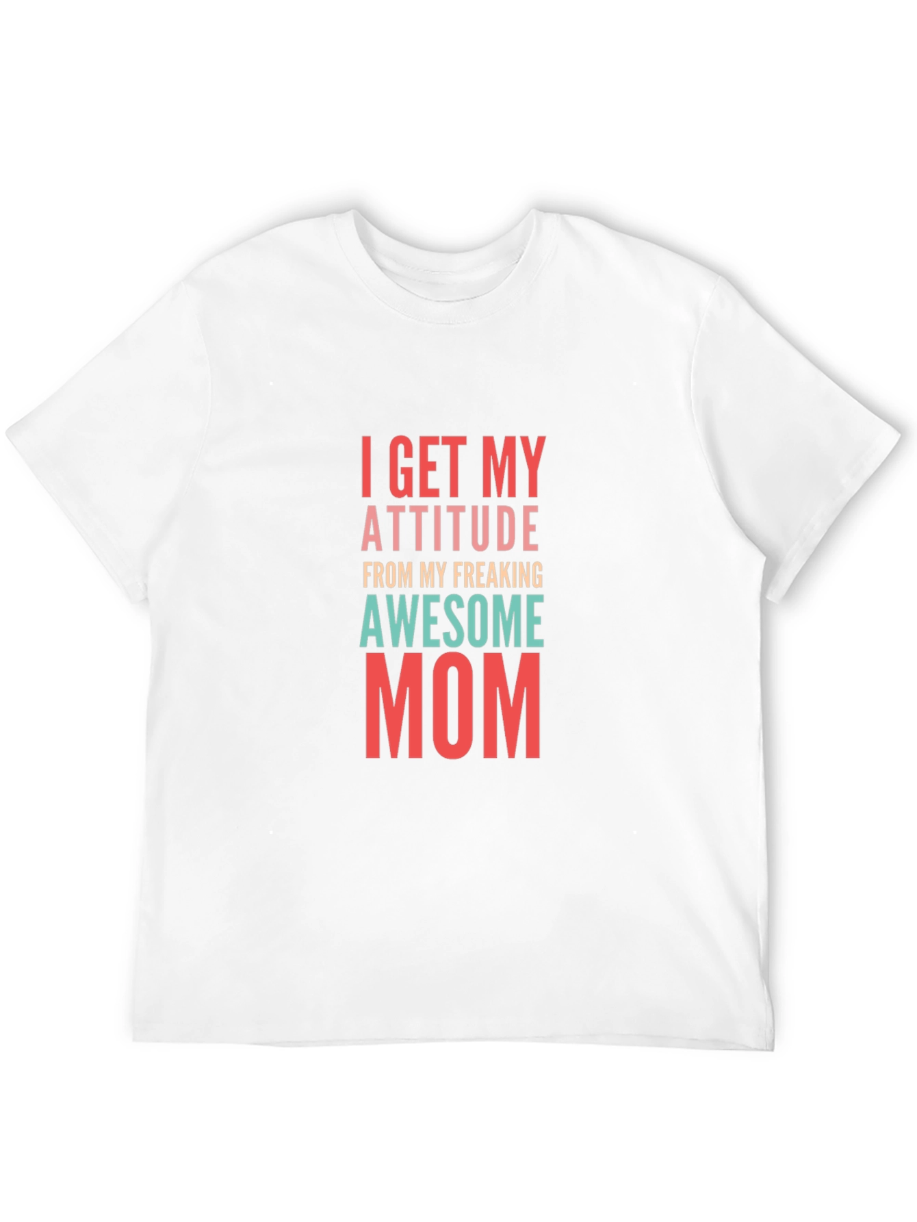 Awesome Mom Graphic Tee - Black Cotton