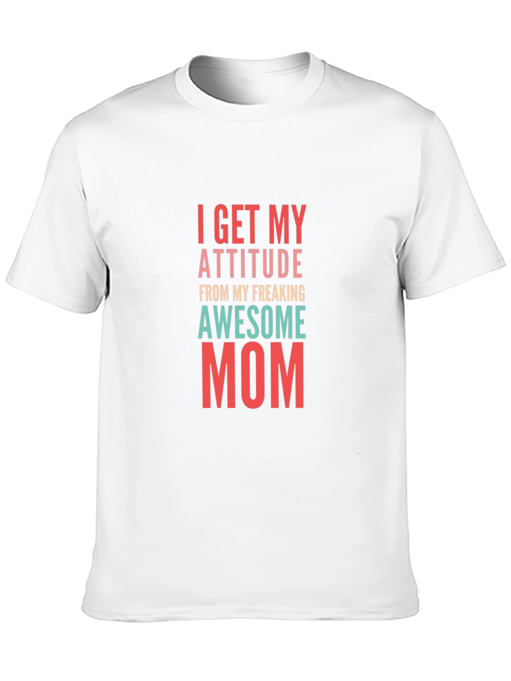 Awesome Mom Graphic Tee - Black Cotton