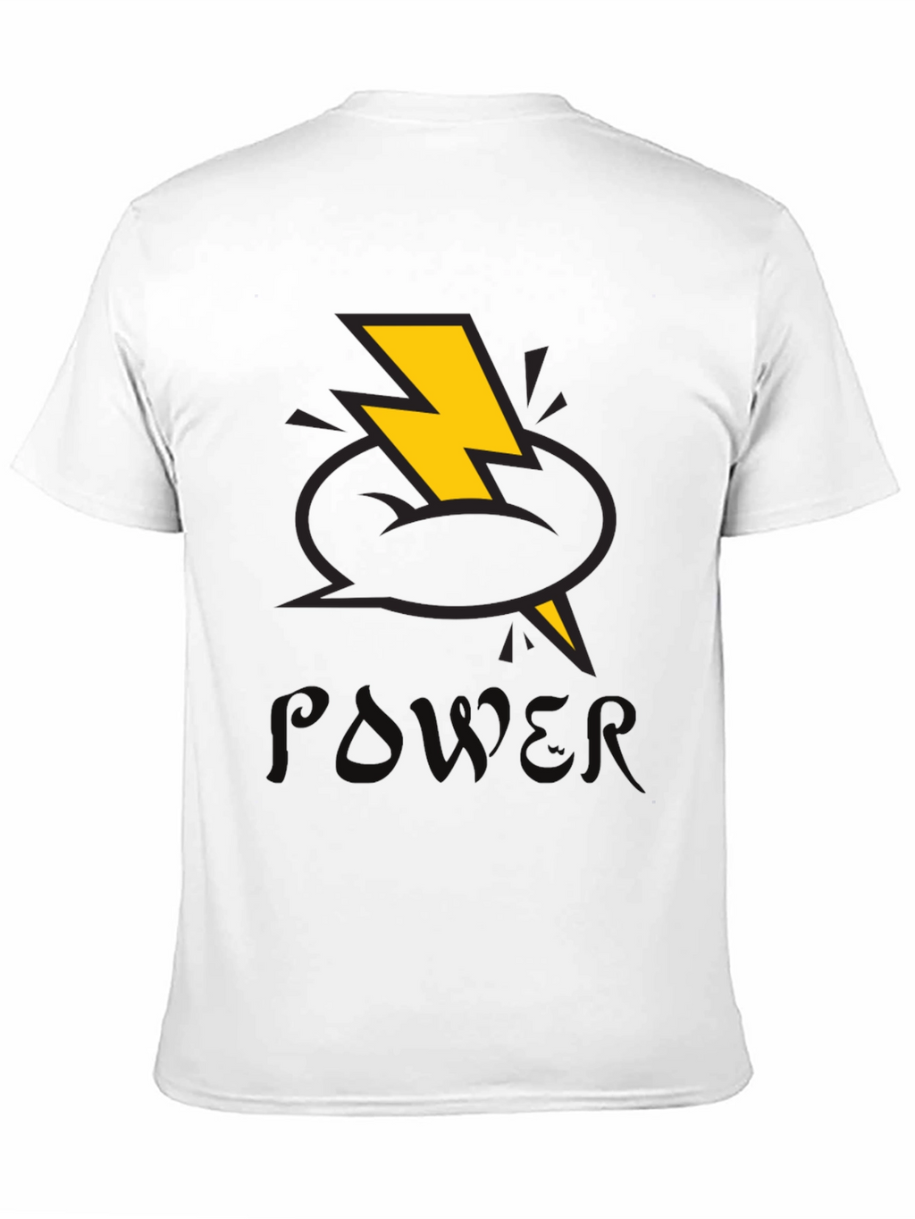 Power T-Shirt with Lightning Bolt Design