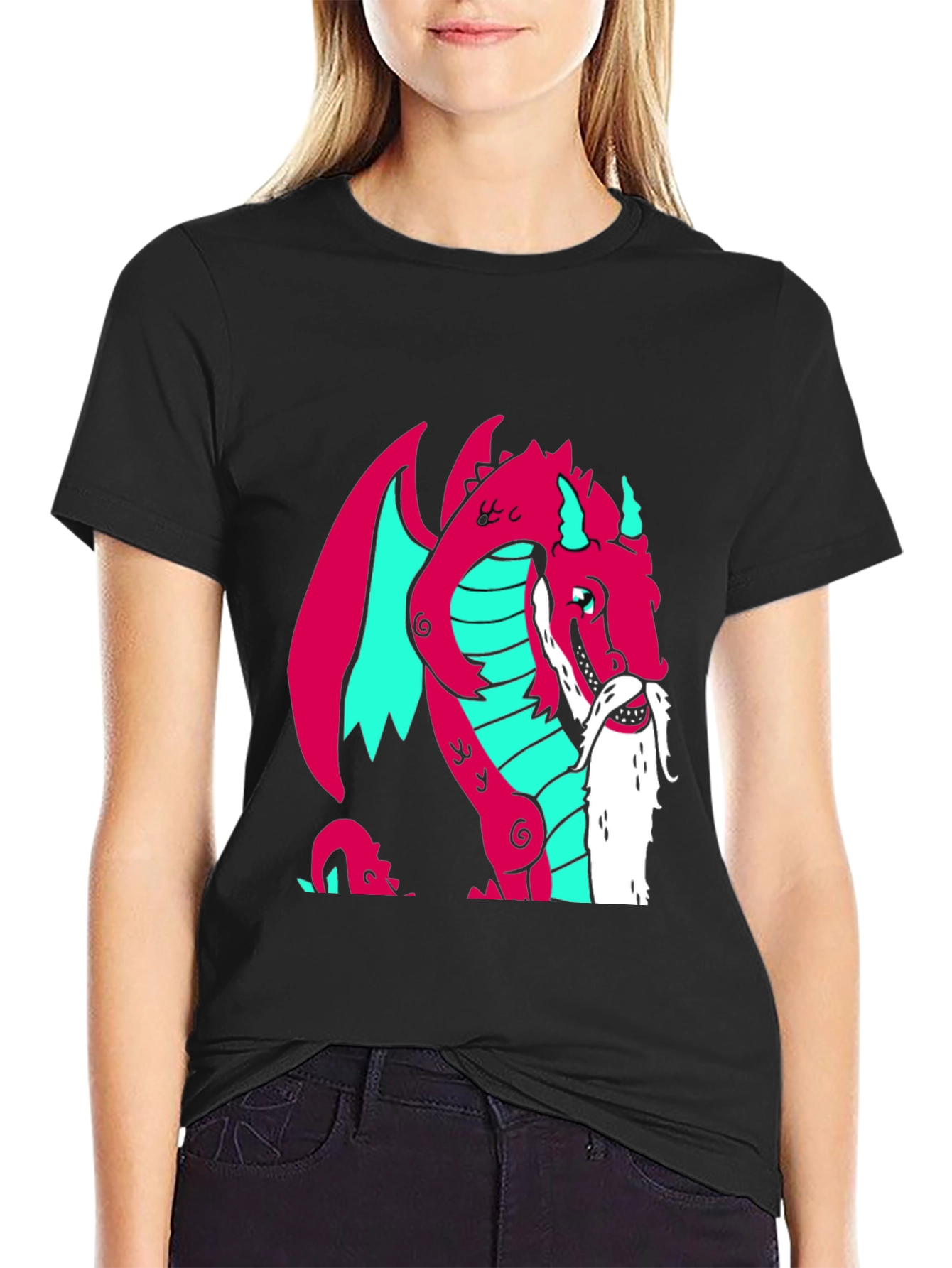 Dragon Graphic Tee - Quirky Fantasy Style!