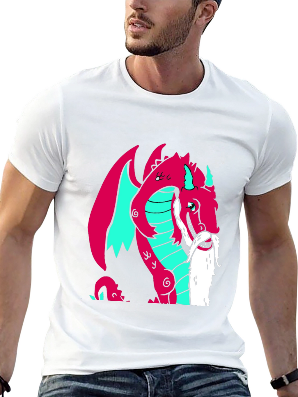 Dragon Graphic Tee - Quirky Fantasy Style!